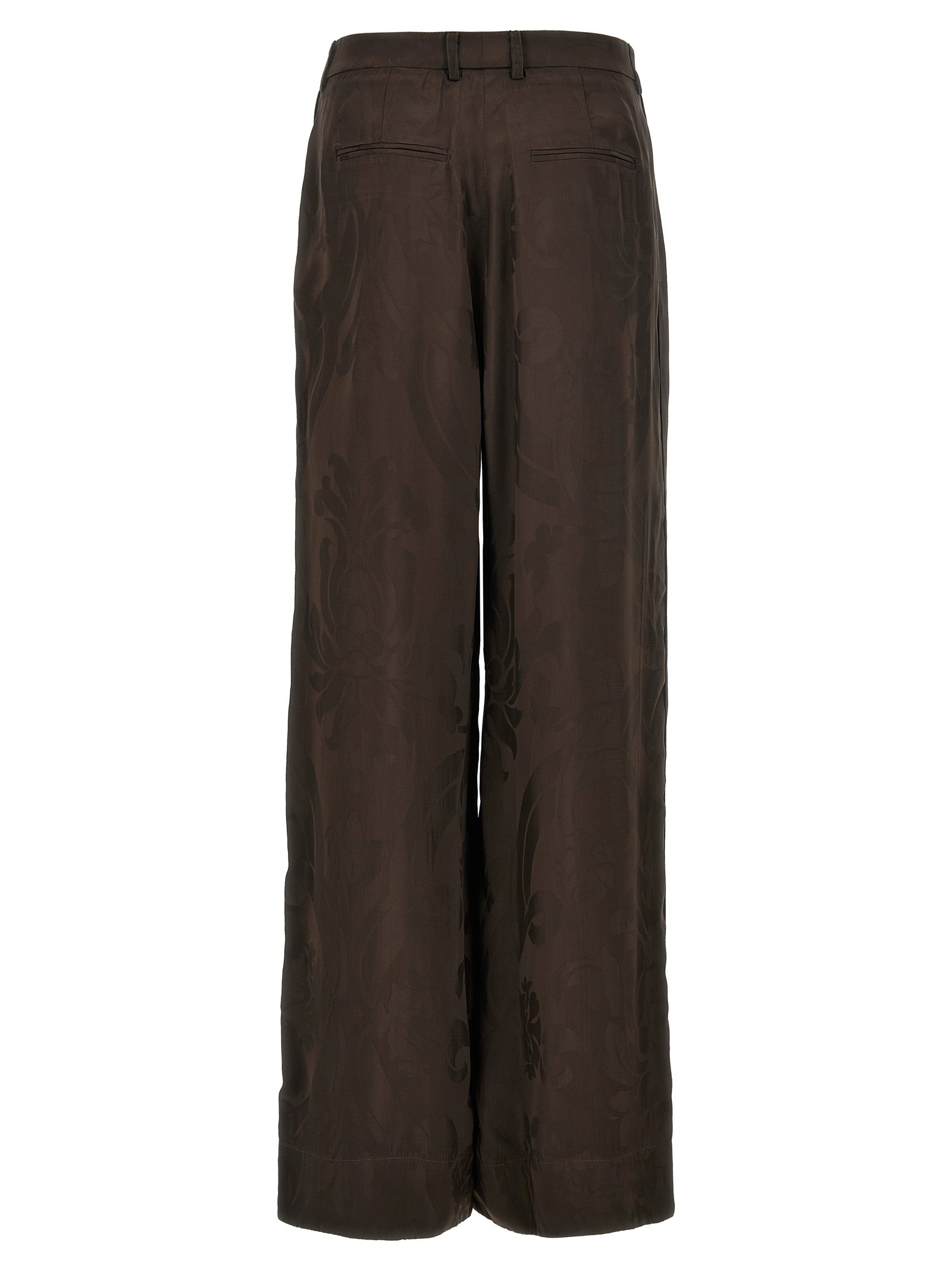 F.R.S. - FOR RESTLESS SLEEPERS Brown Viscose Casual Pants