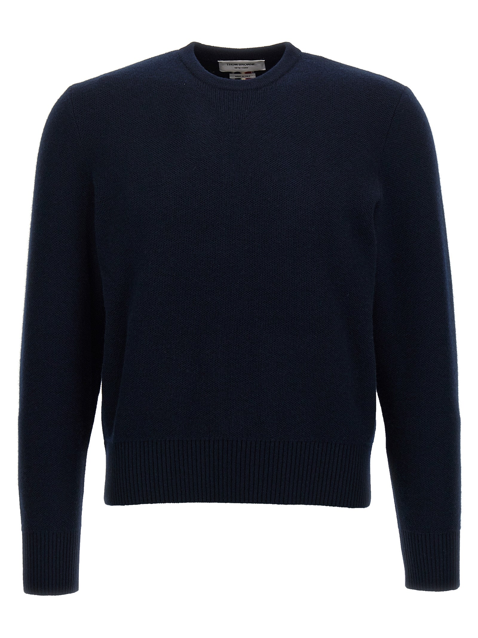 Thom Browne Blue Virgin Wool Cardigan