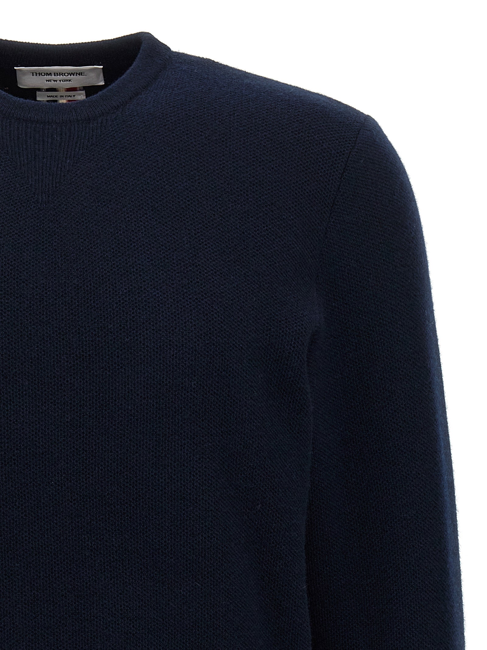 Thom Browne Blue Virgin Wool Cardigan