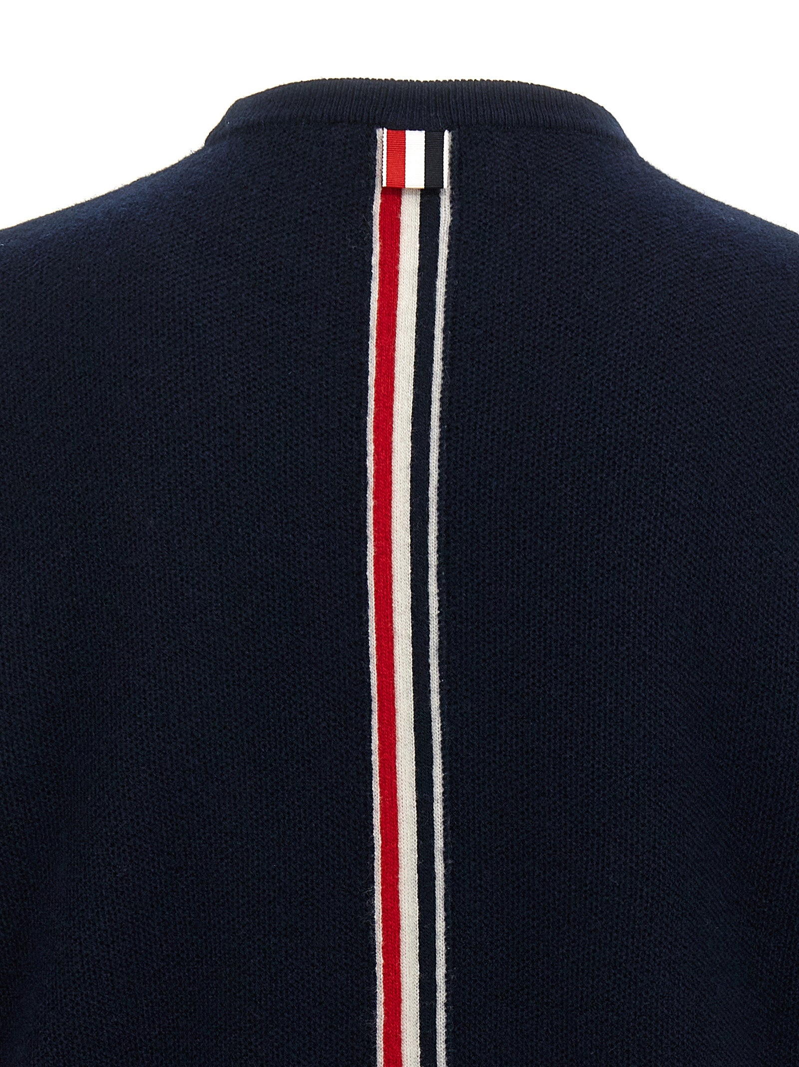 Thom Browne Blue Virgin Wool Cardigan