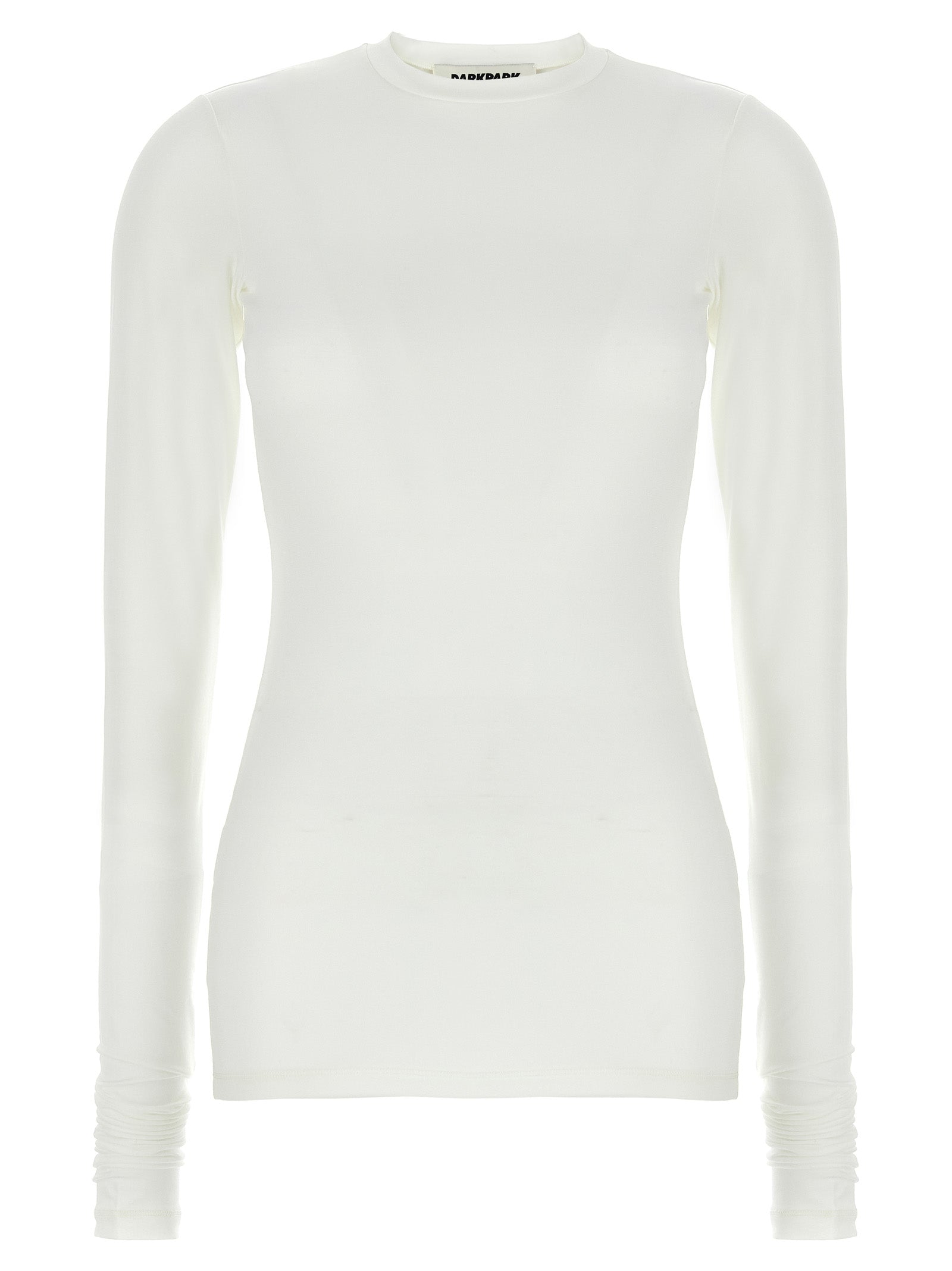 Darkpark White Polyester Long Sleeve T-Shirt