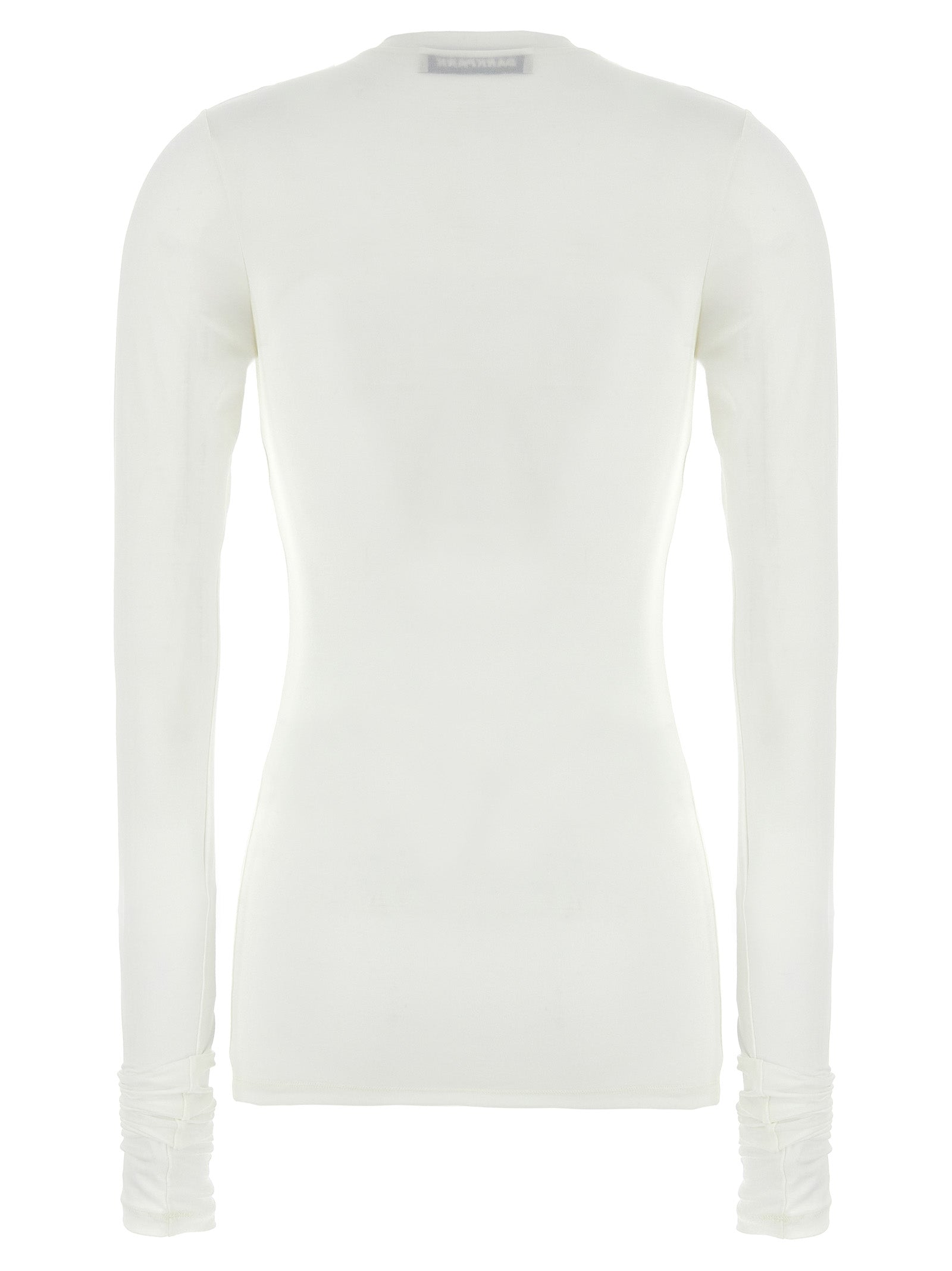 Darkpark White Polyester Long Sleeve T-Shirt