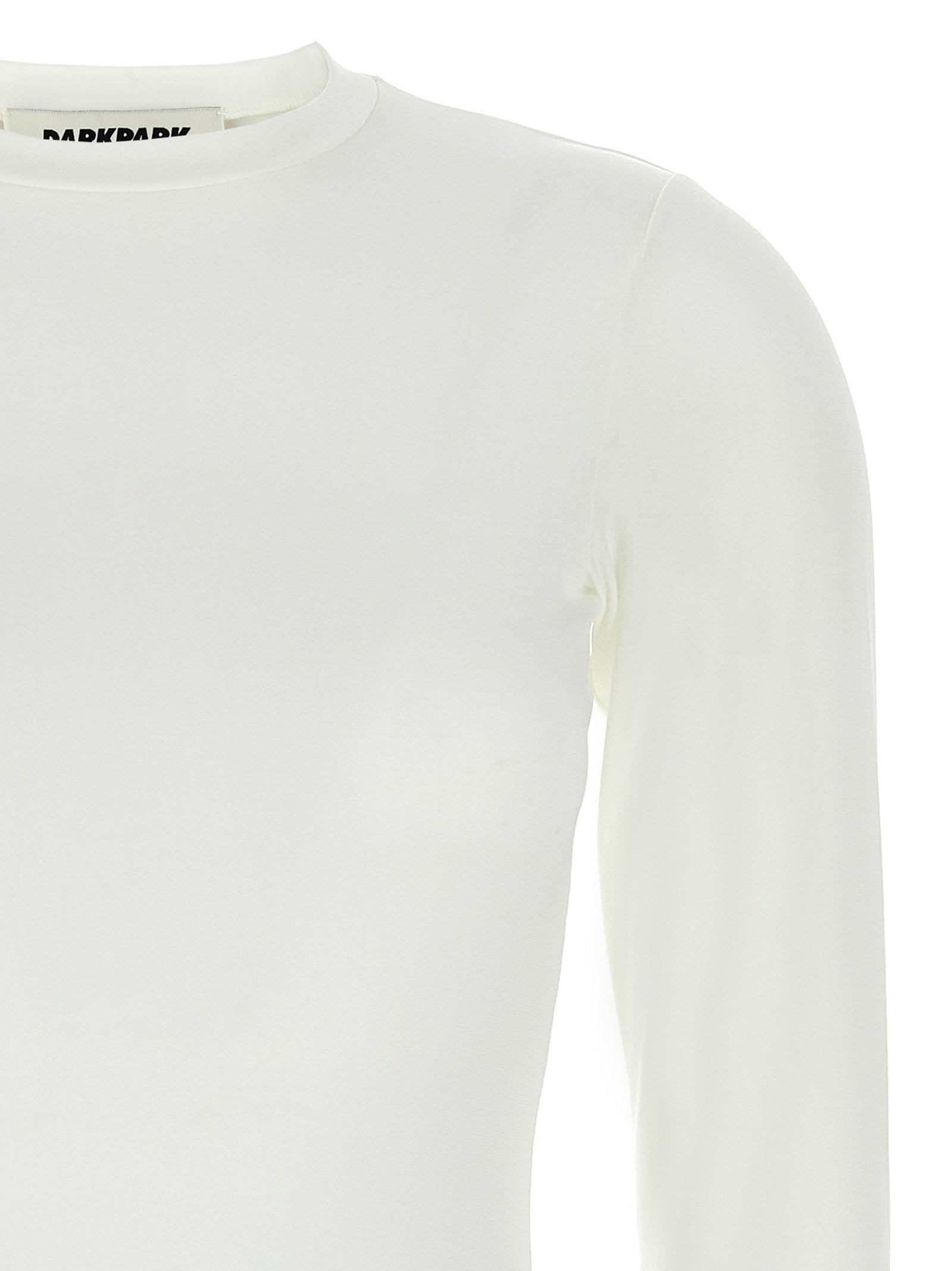 Darkpark White Polyester Long Sleeve T-Shirt