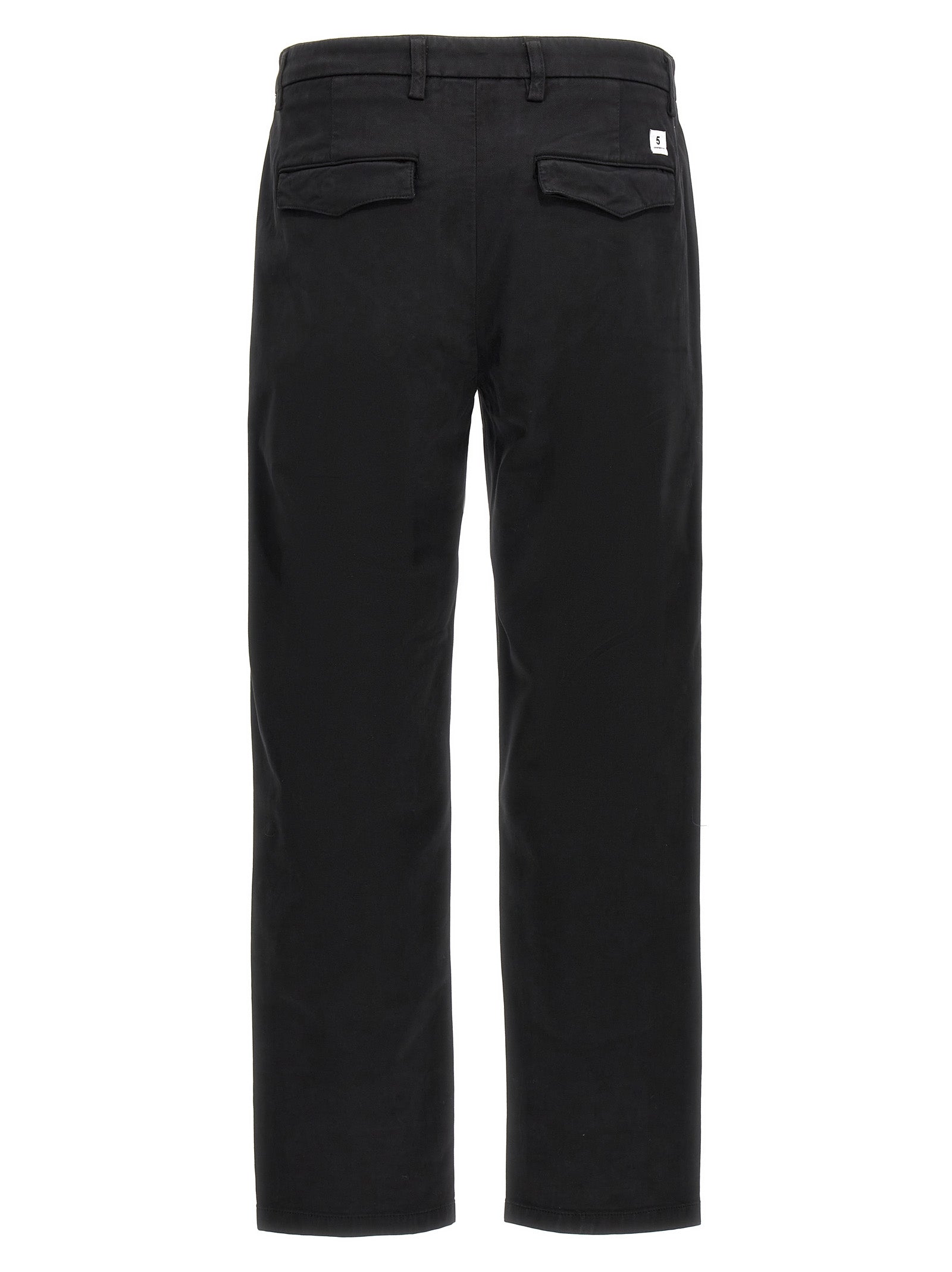 Department 5 Black Cotton Casual Pants