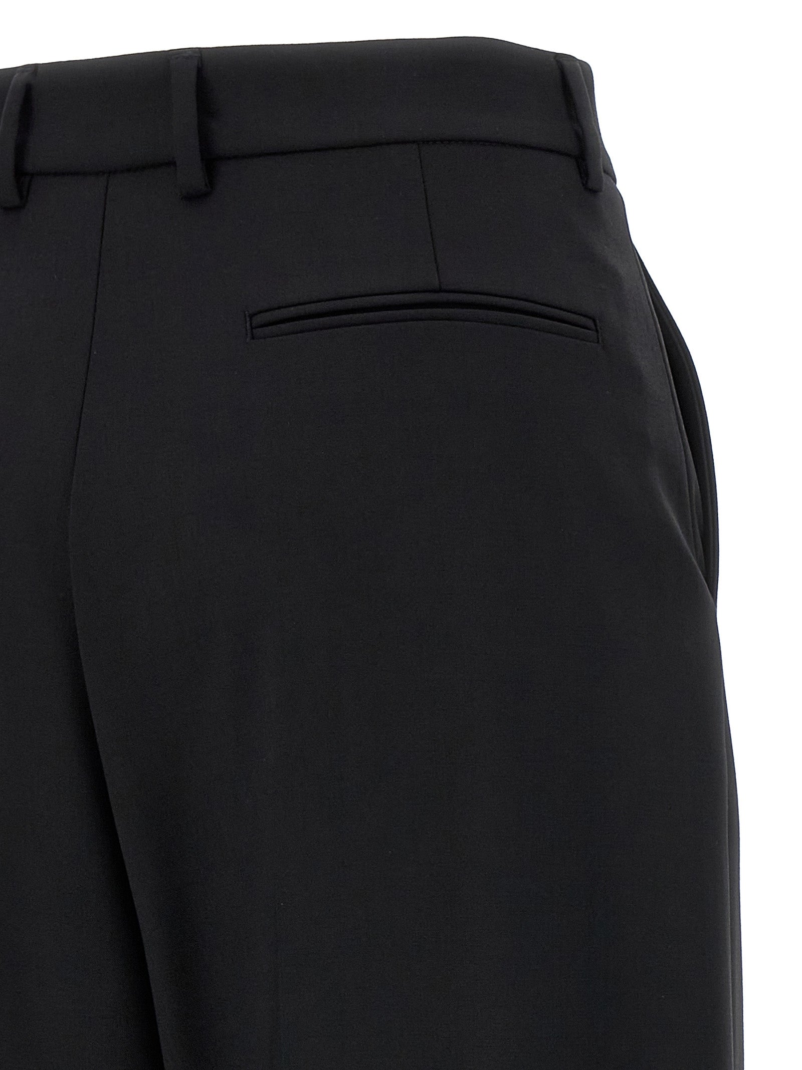 Giuseppe Di Morabito Black Virgin Wool Casual Pants