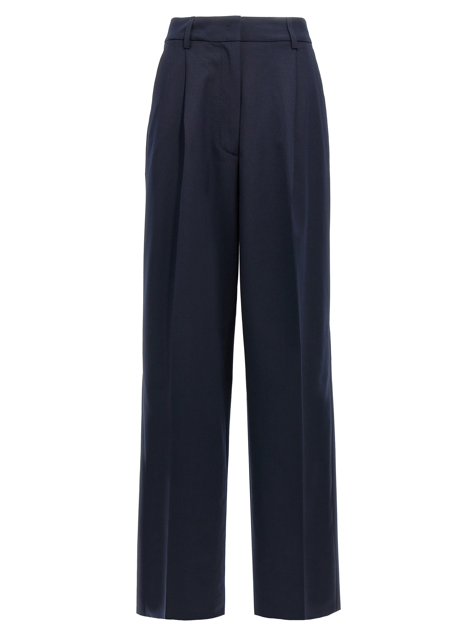 THELATEST Blue Polyester Casual Pants