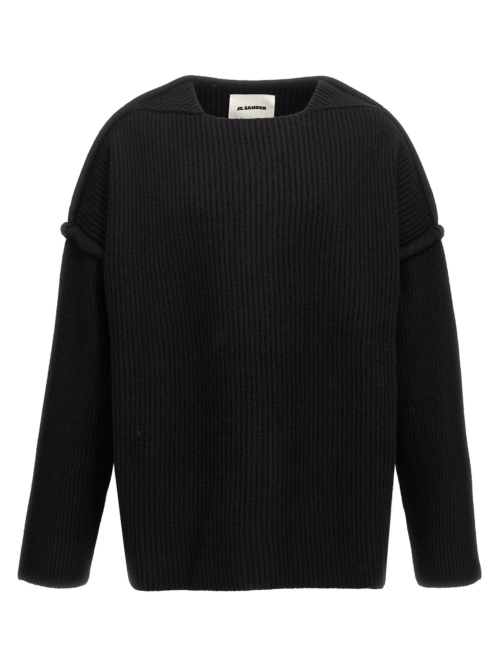 Jil Sander Black Wool Cardigan