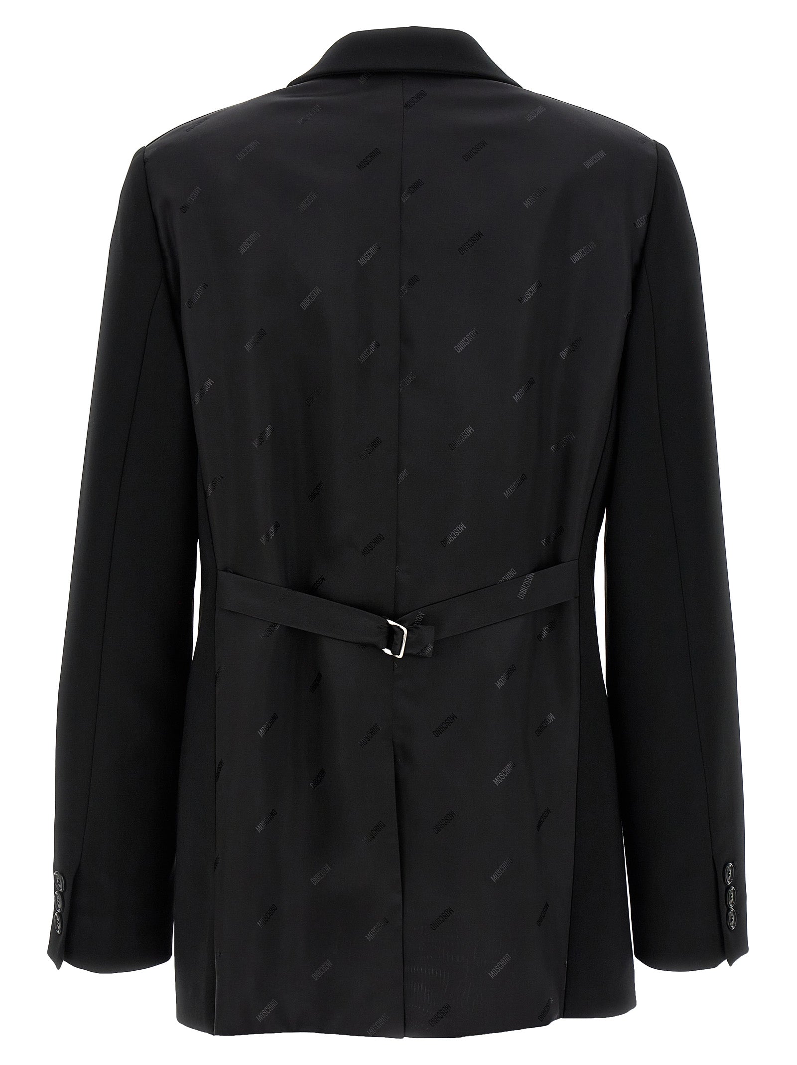Moschino Black Polyester Blazer