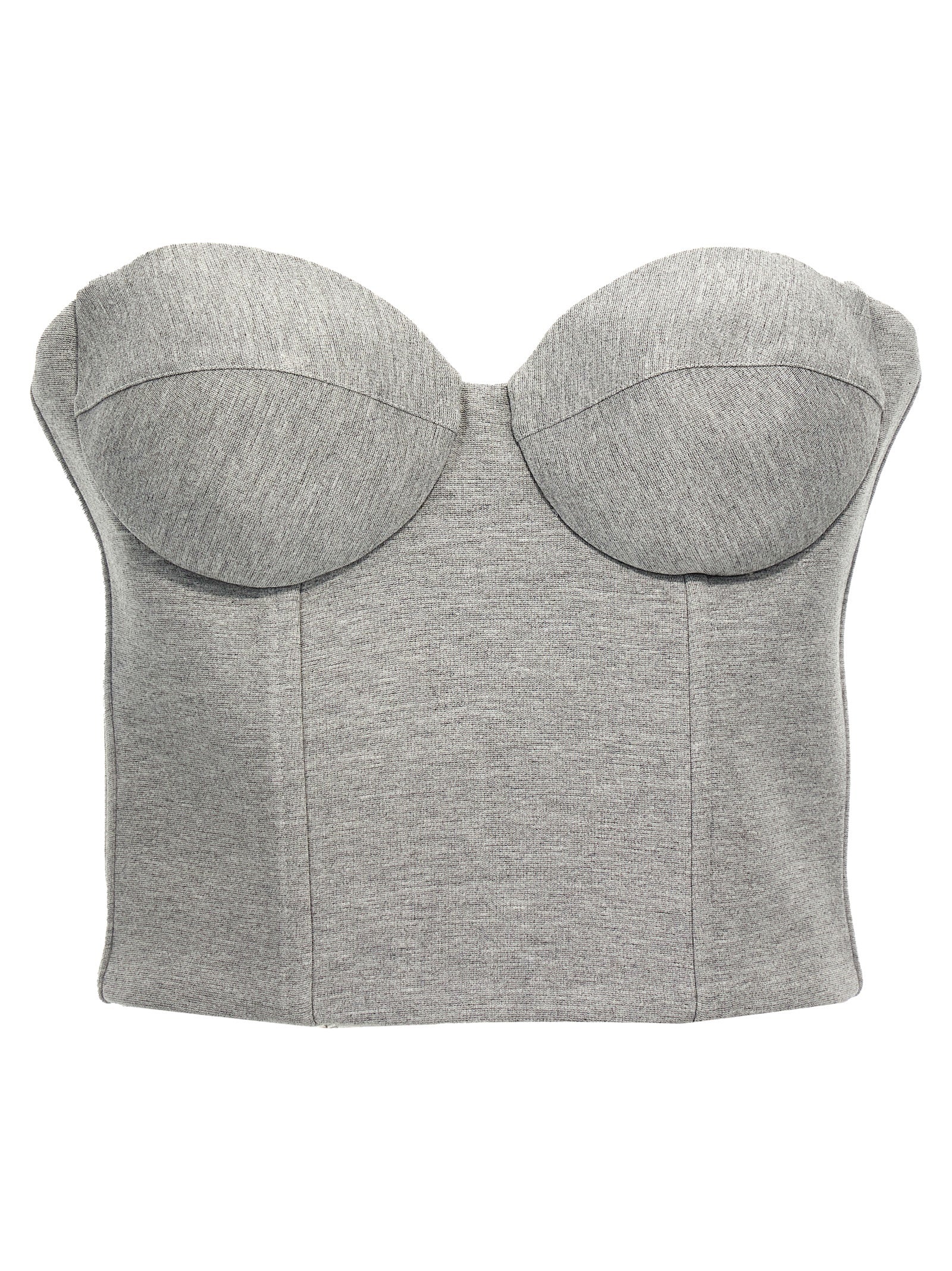 Giuseppe Di Morabito Gray Viscose Sleeveles T-Shirt