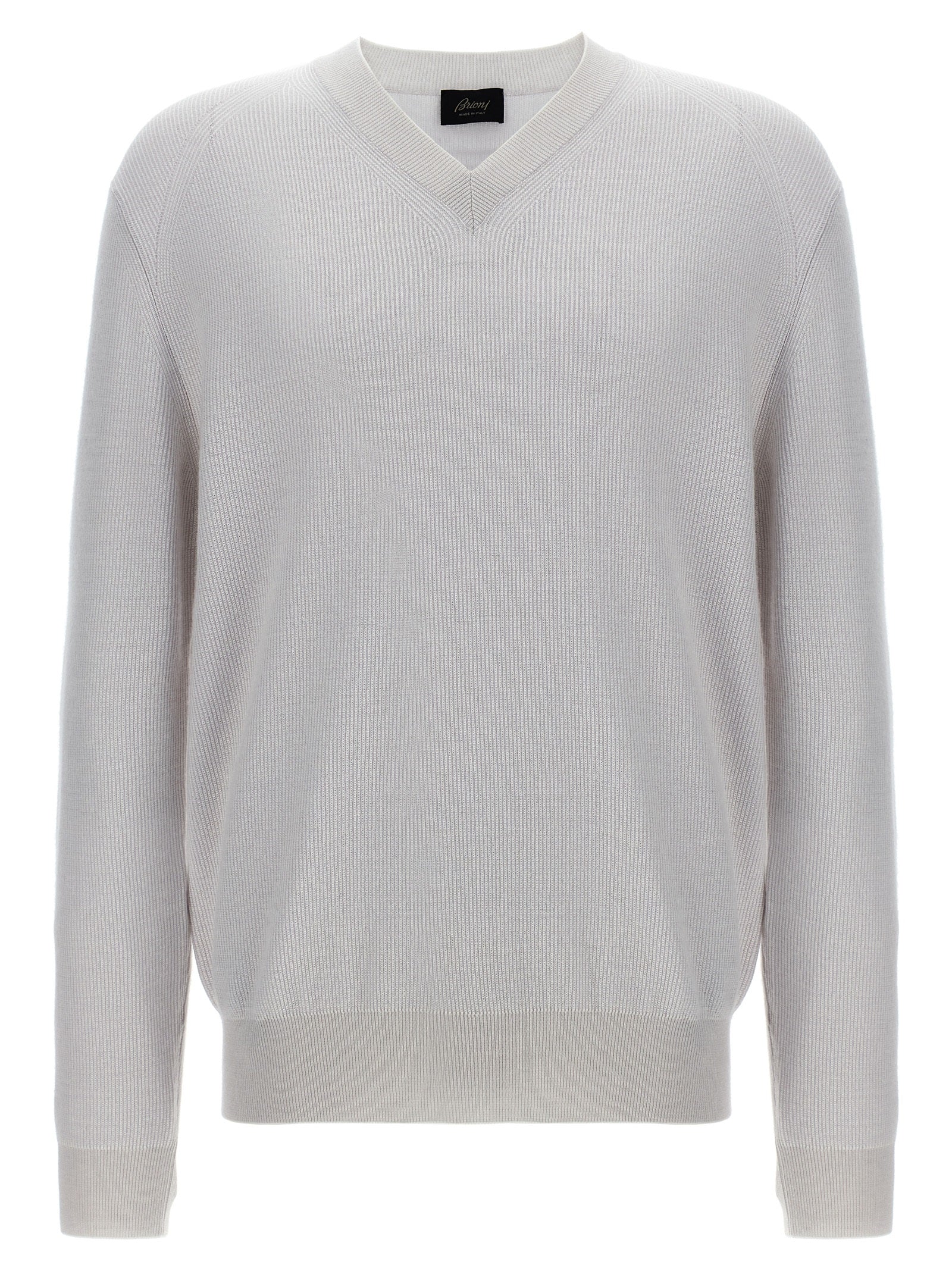 Brioni White Cashmere Cardigan