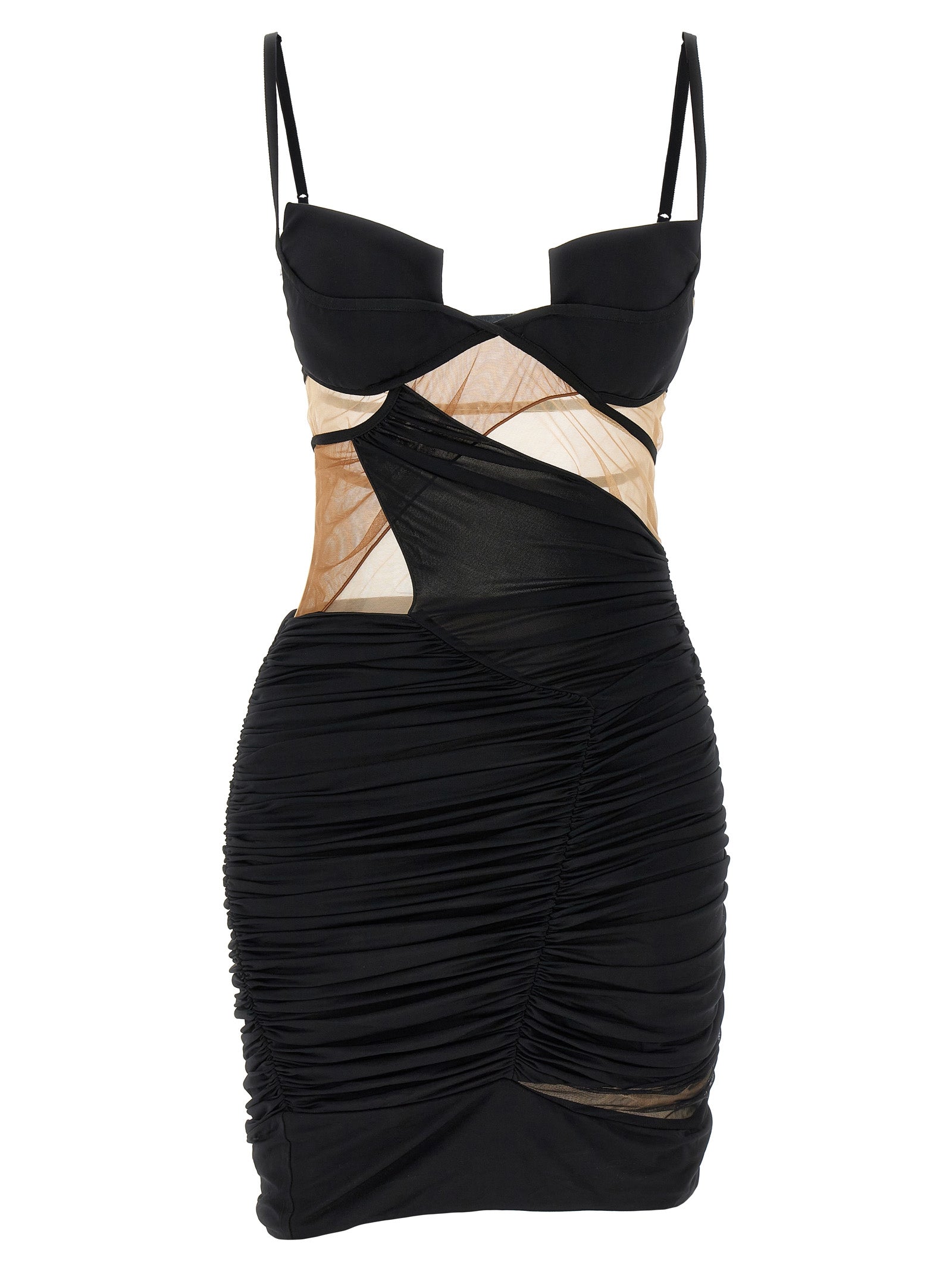 Nensi Dojaka Black Viscose Short Dress
