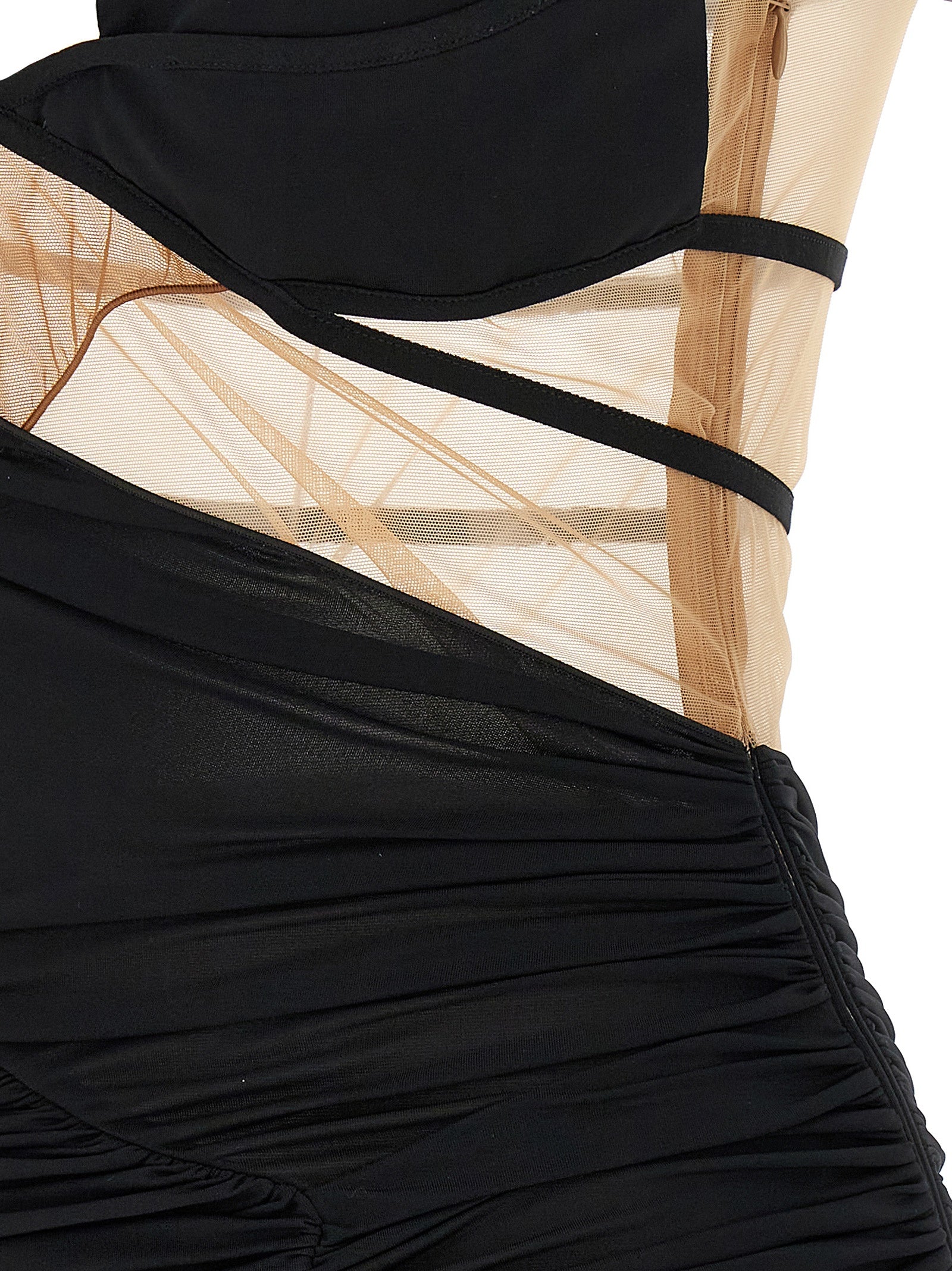 Nensi Dojaka Black Viscose Short Dress
