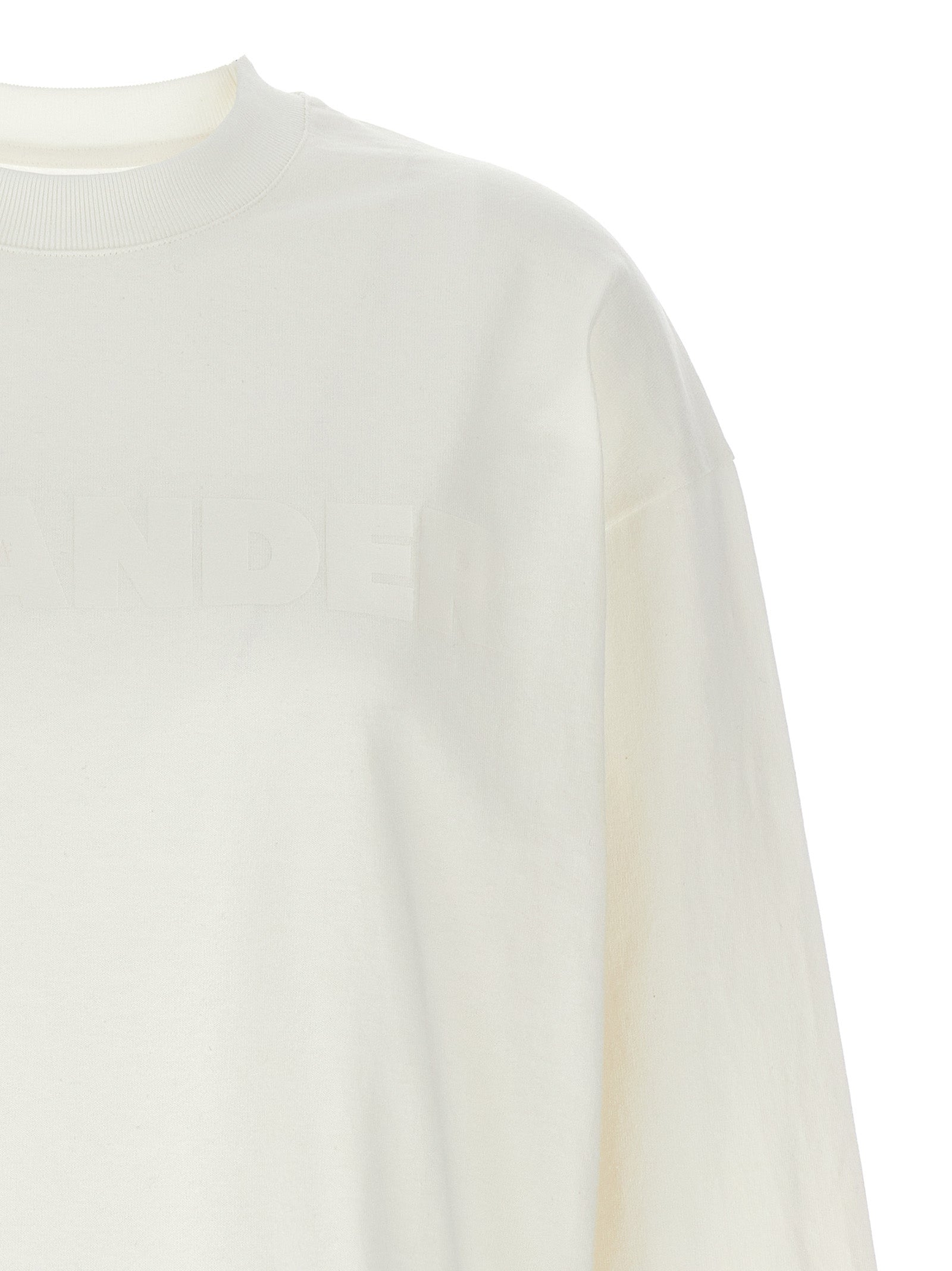 Jil Sander White Cotton Long Sleeve T-Shirt