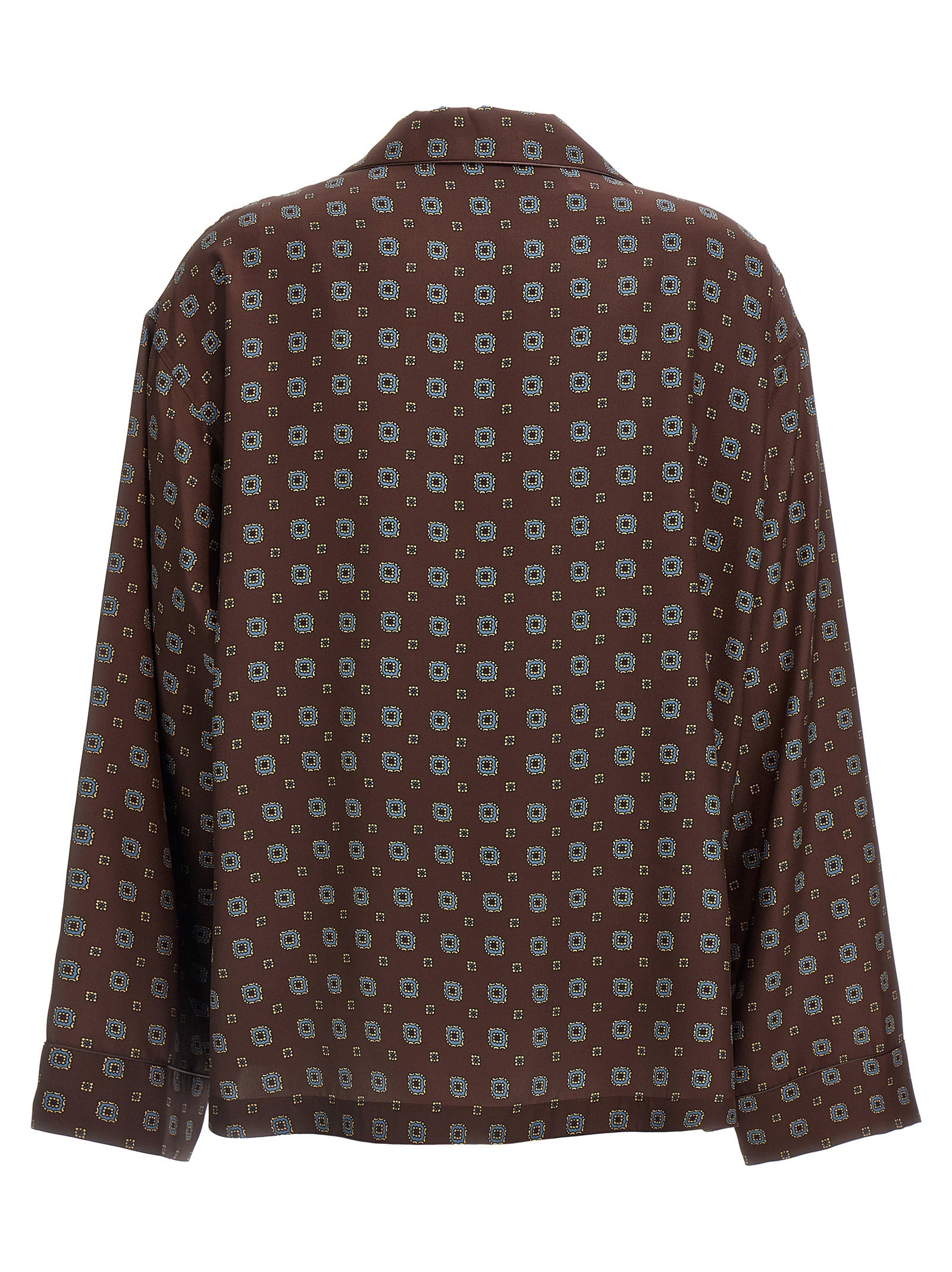 Moschino Brown Silk Blouse