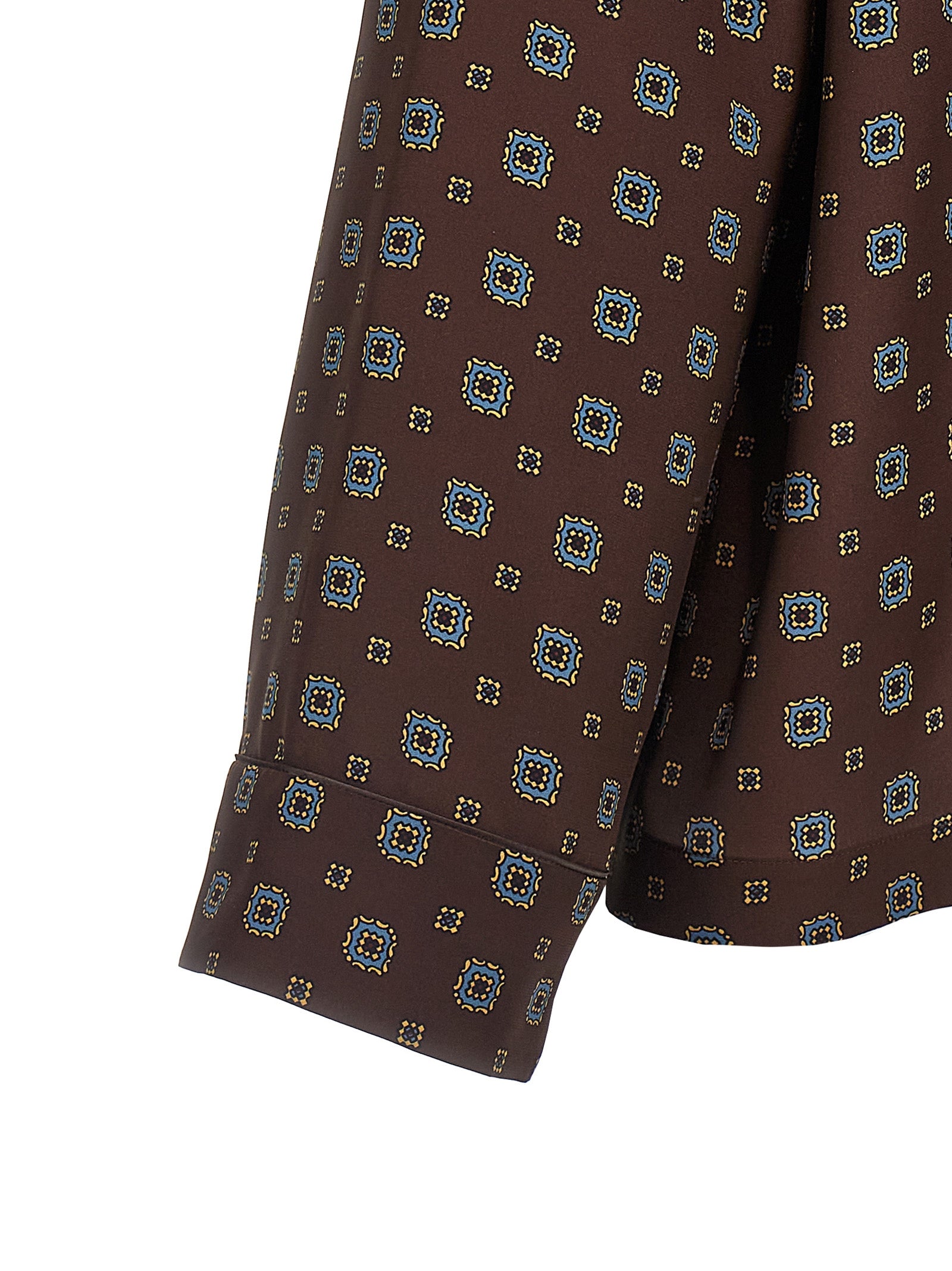 Moschino Brown Silk Blouse