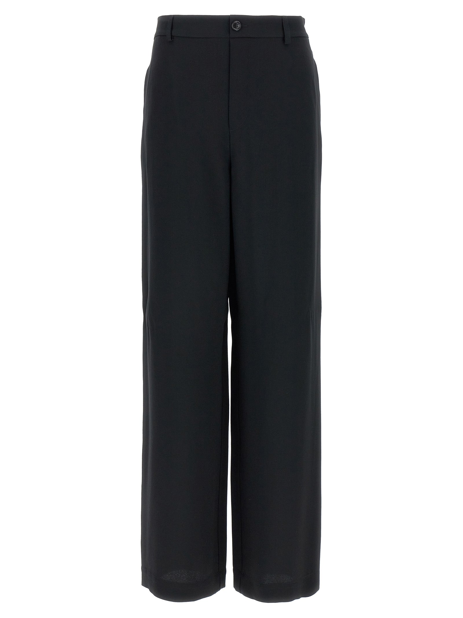 Moschino Black Acetate Casual Pants