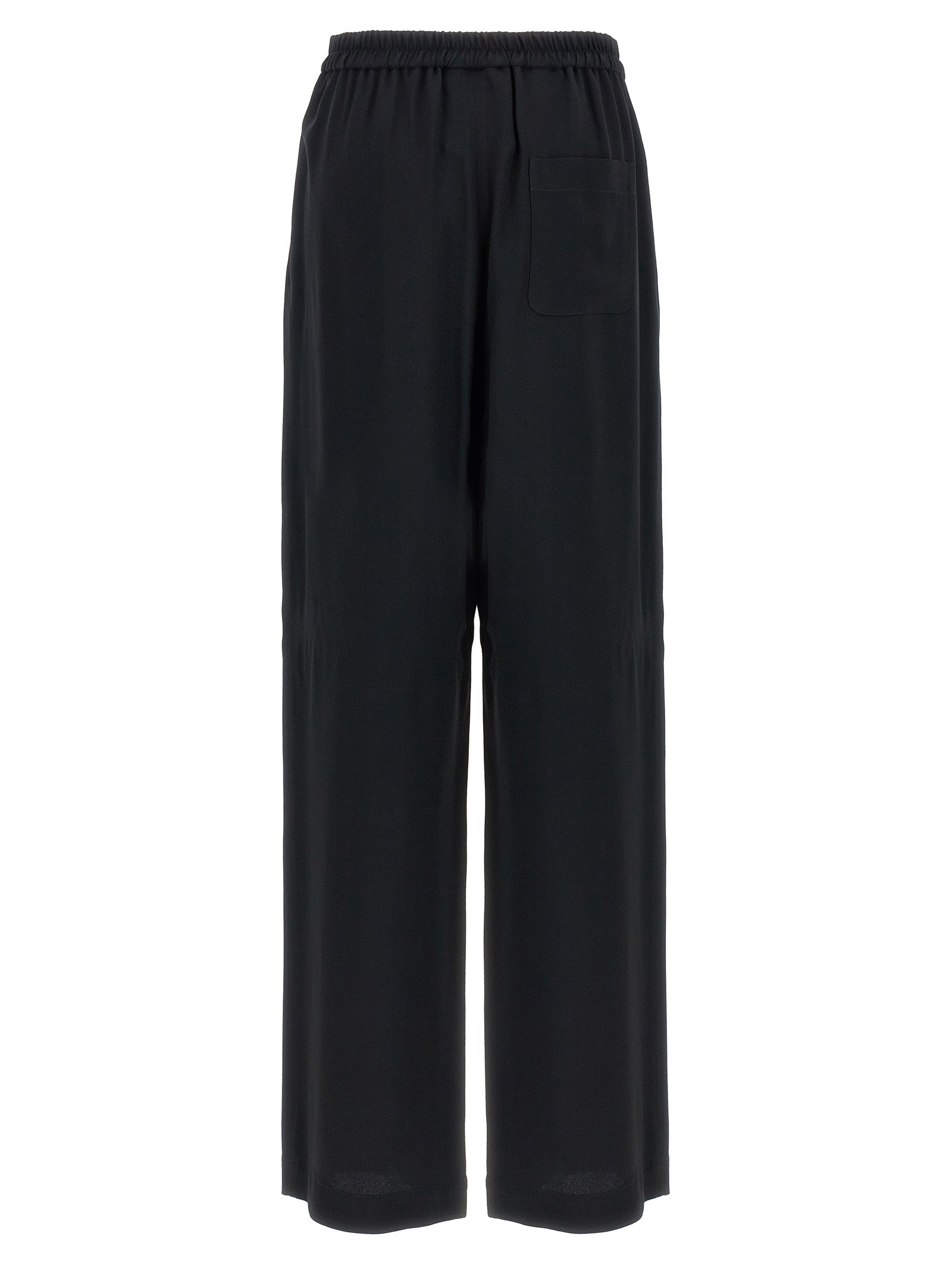 Moschino Black Acetate Casual Pants