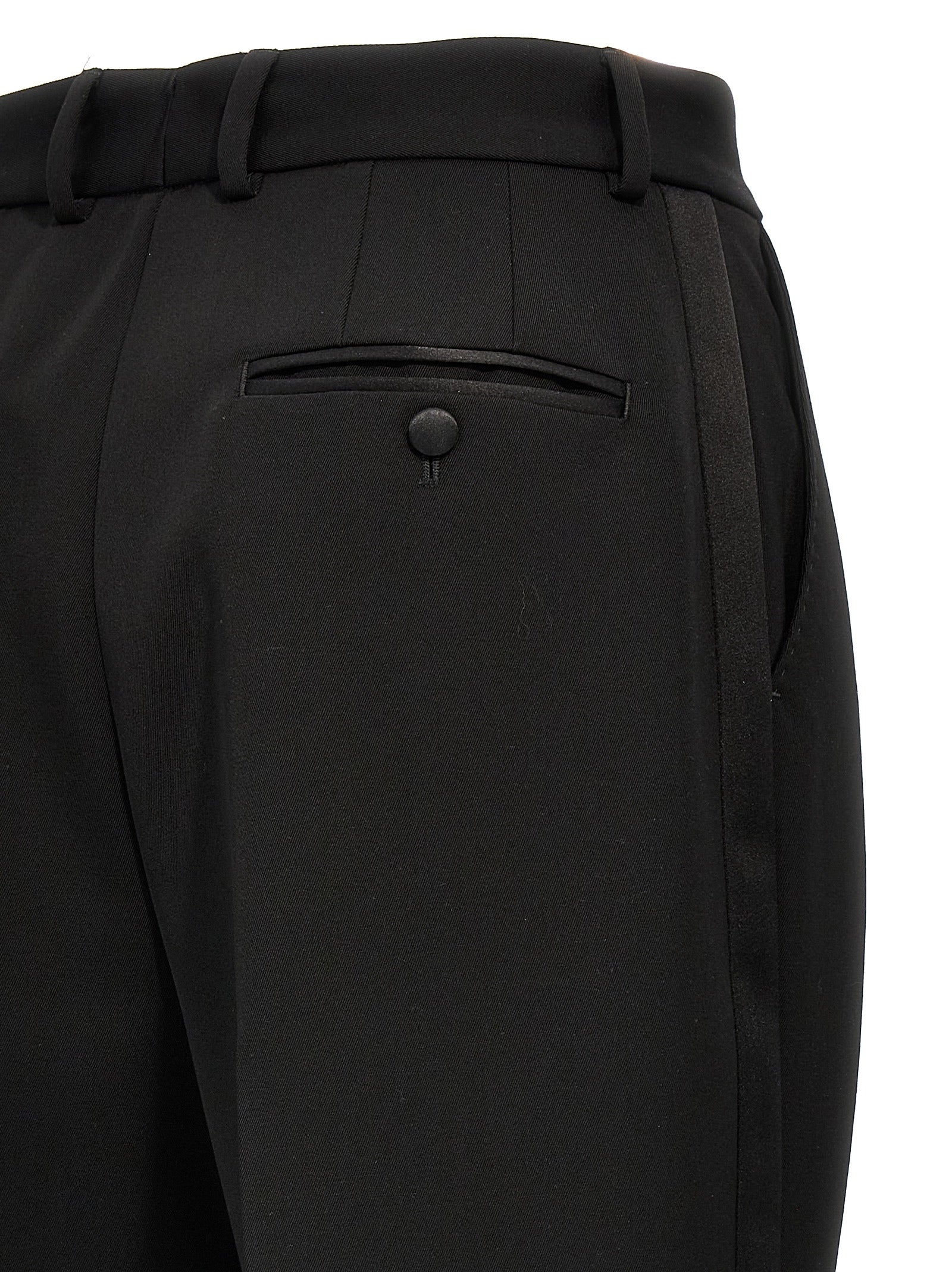 Dolce & Gabbana Black Virgin Wool Tuxedo