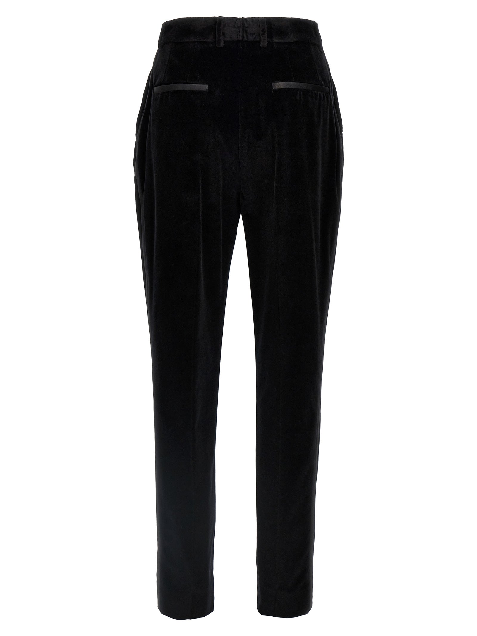 Dolce & Gabbana Black Cotton Dress Pants