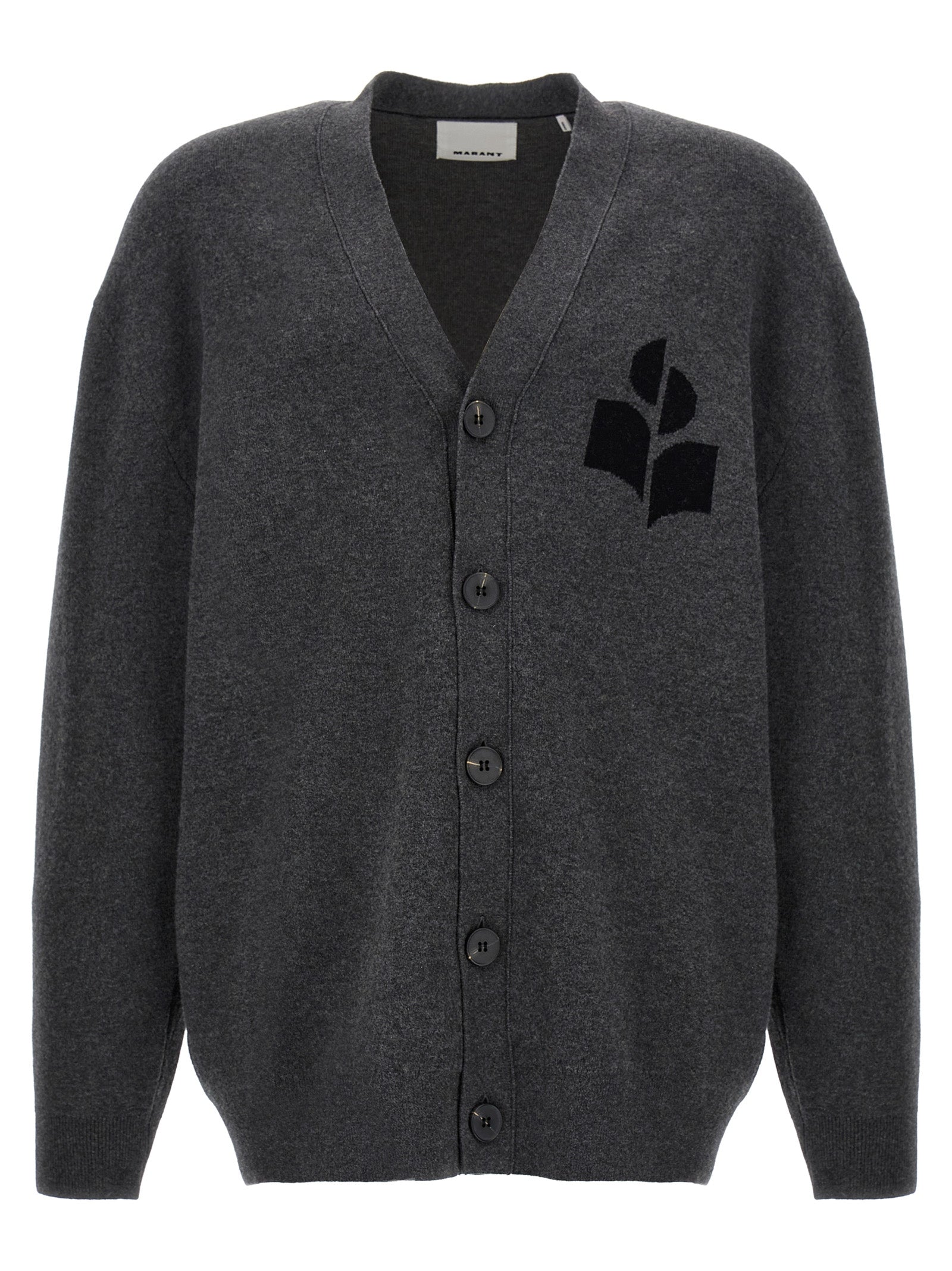 Isabel Marant Gray Cotton Cardigan