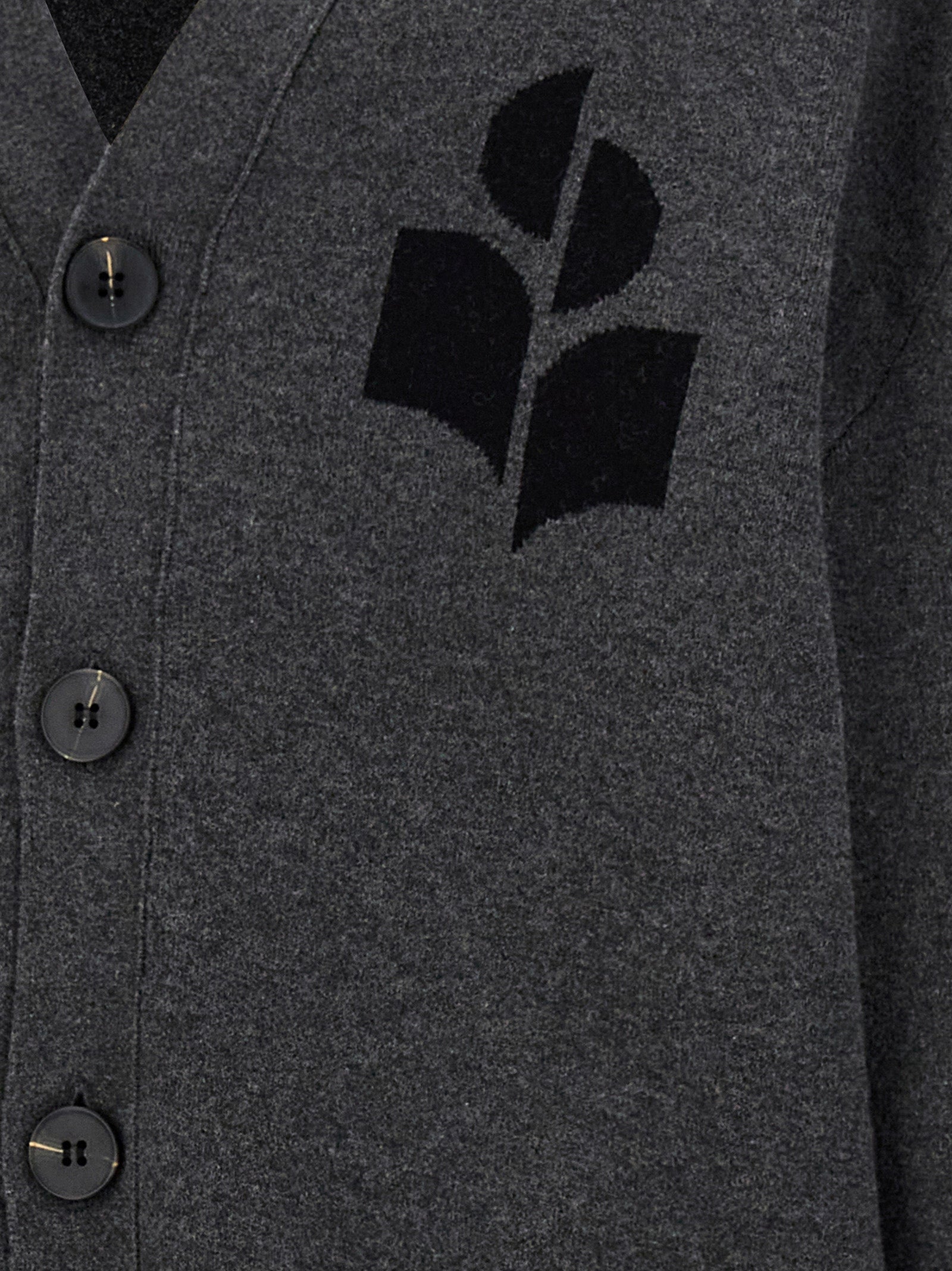 Isabel Marant Gray Cotton Cardigan