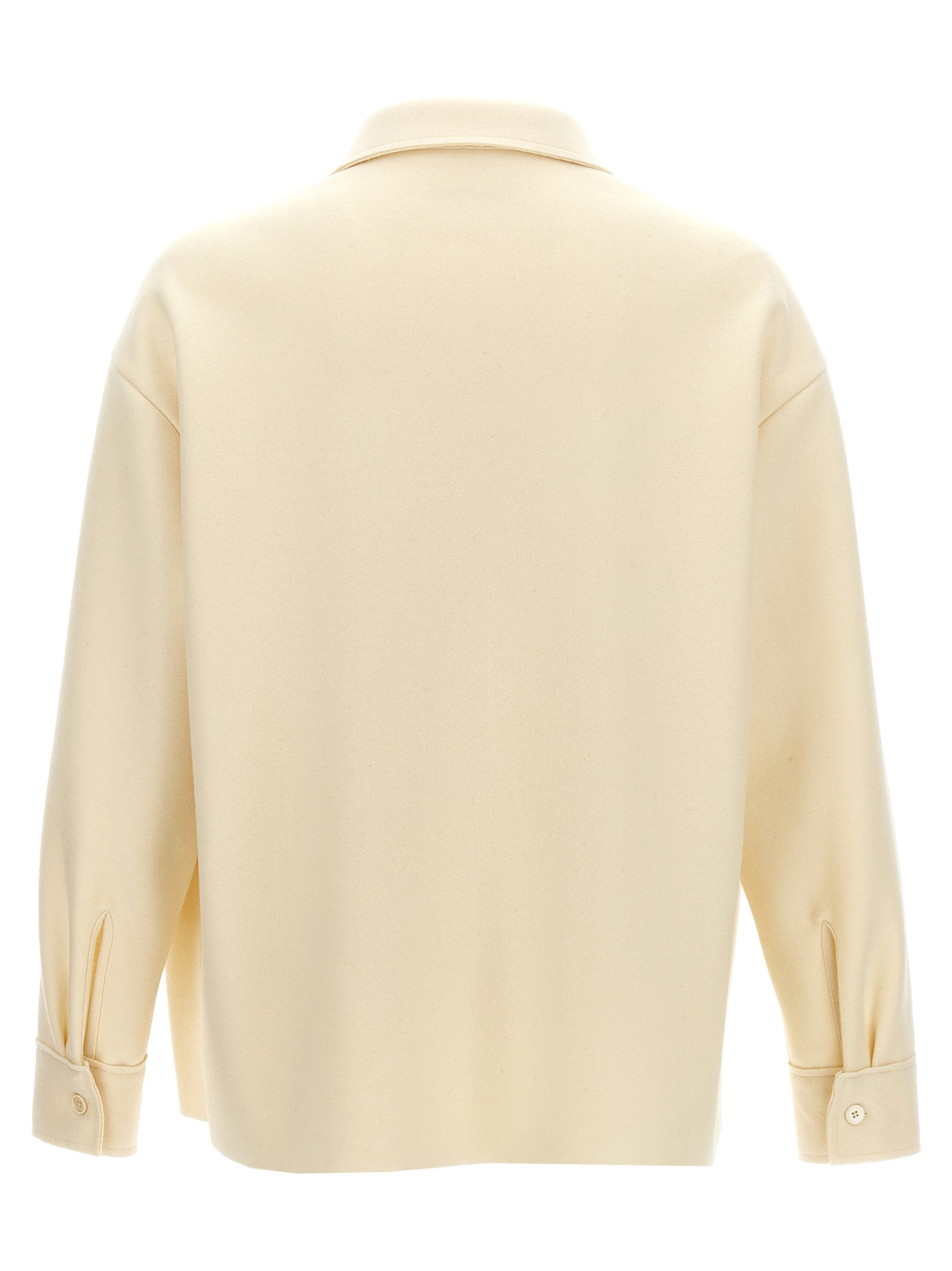 Jil Sander White Wool Blouse
