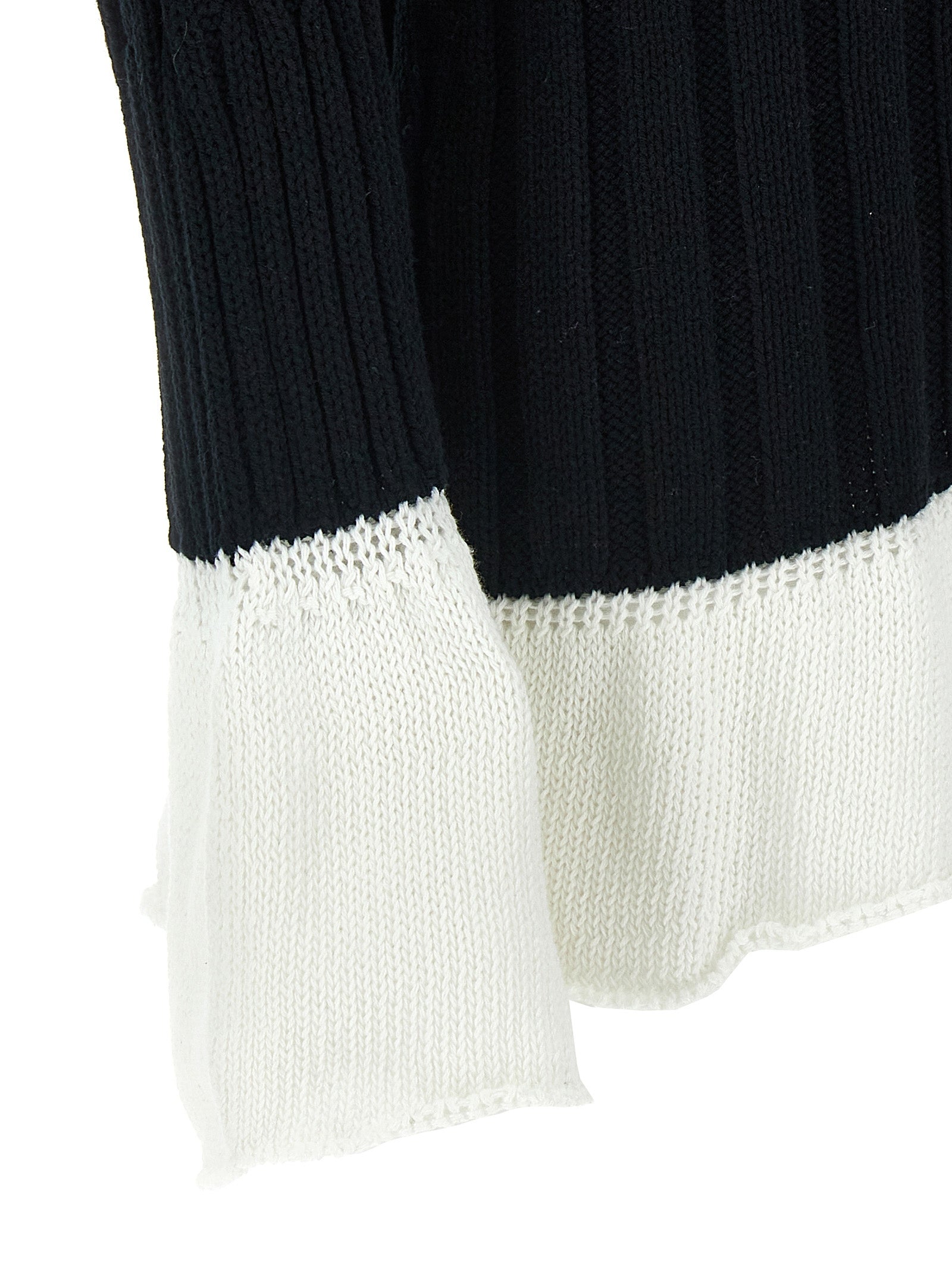 Issey Miyake Bicolor Cotton Cardigan