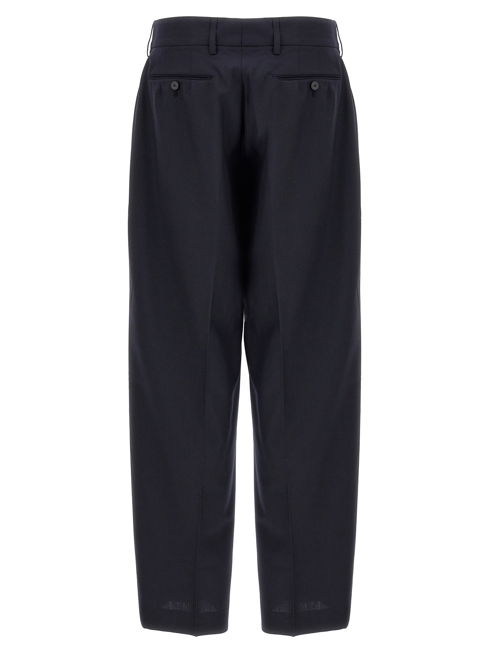 CELLAR DOOR Blue Polyester Dress Pants