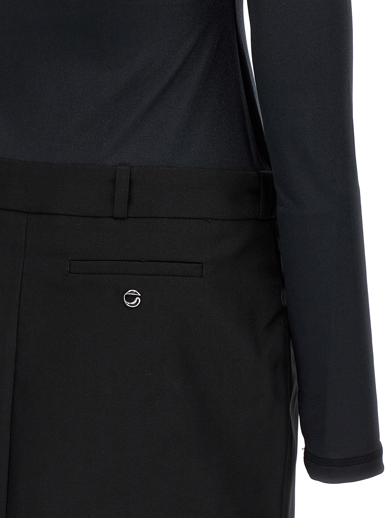 Coperni Black Polyester Short Dress