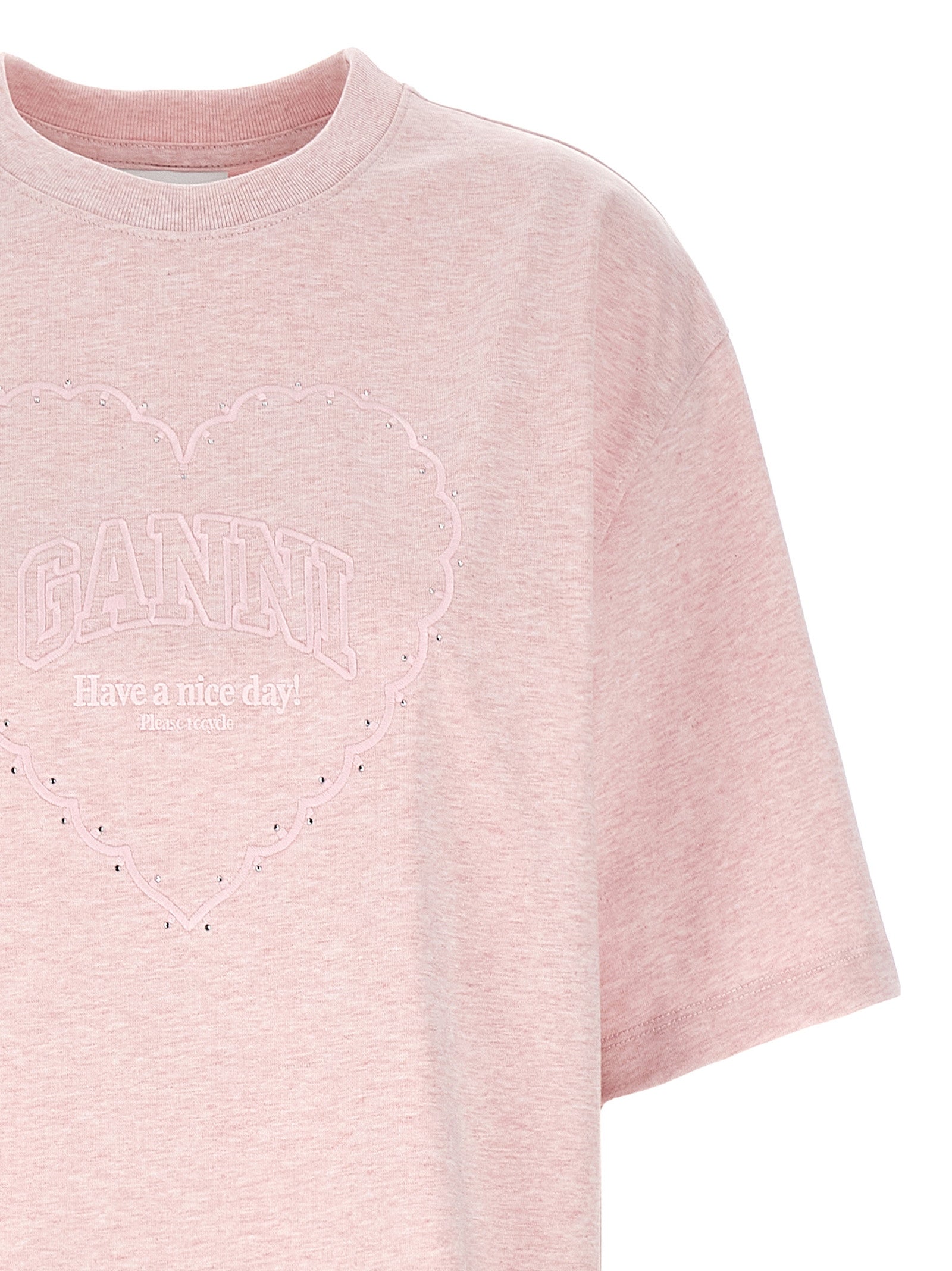 Ganni Multicolor Cotton T-Shirt