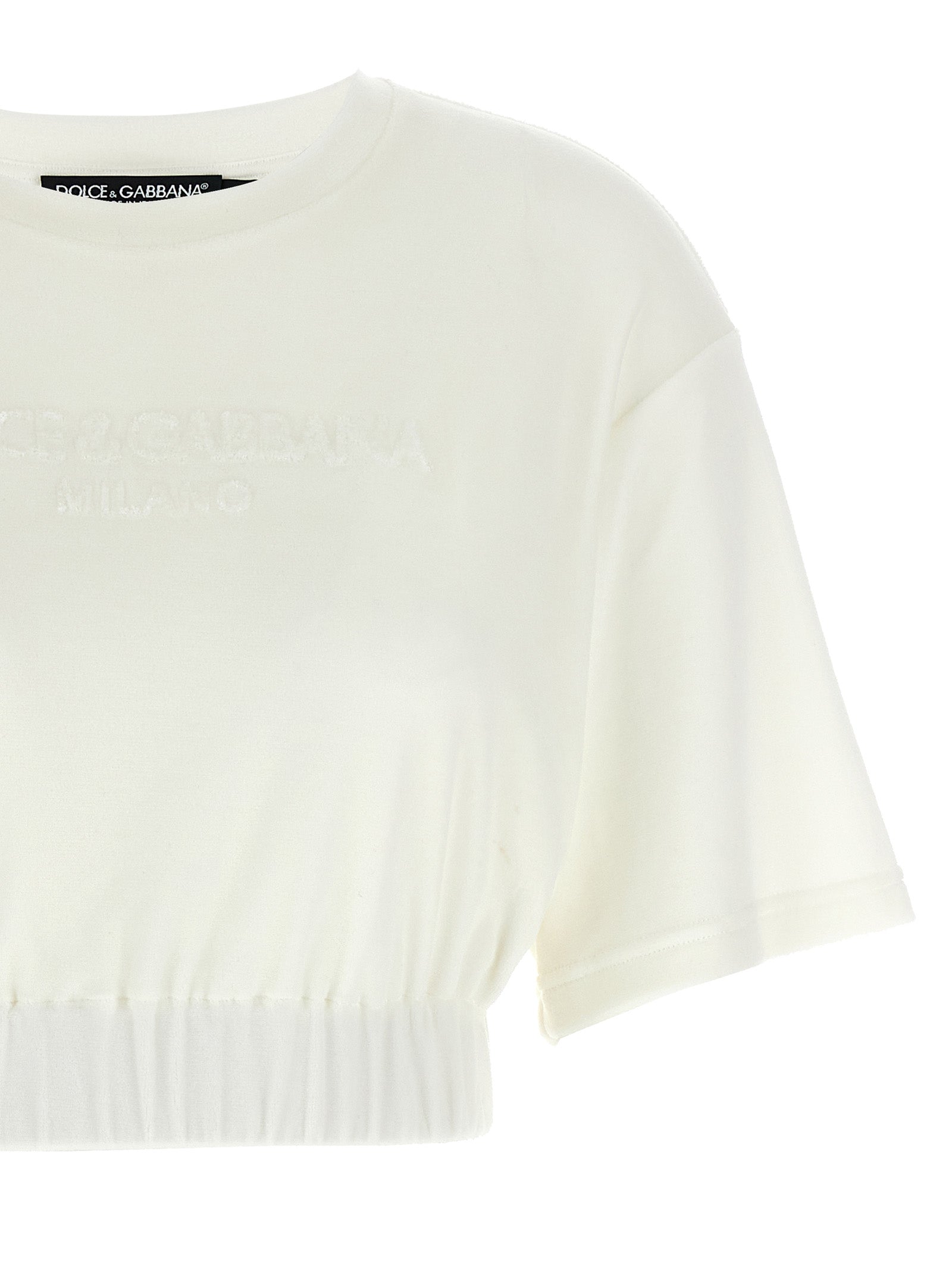 Dolce & Gabbana White Cotton T-Shirt