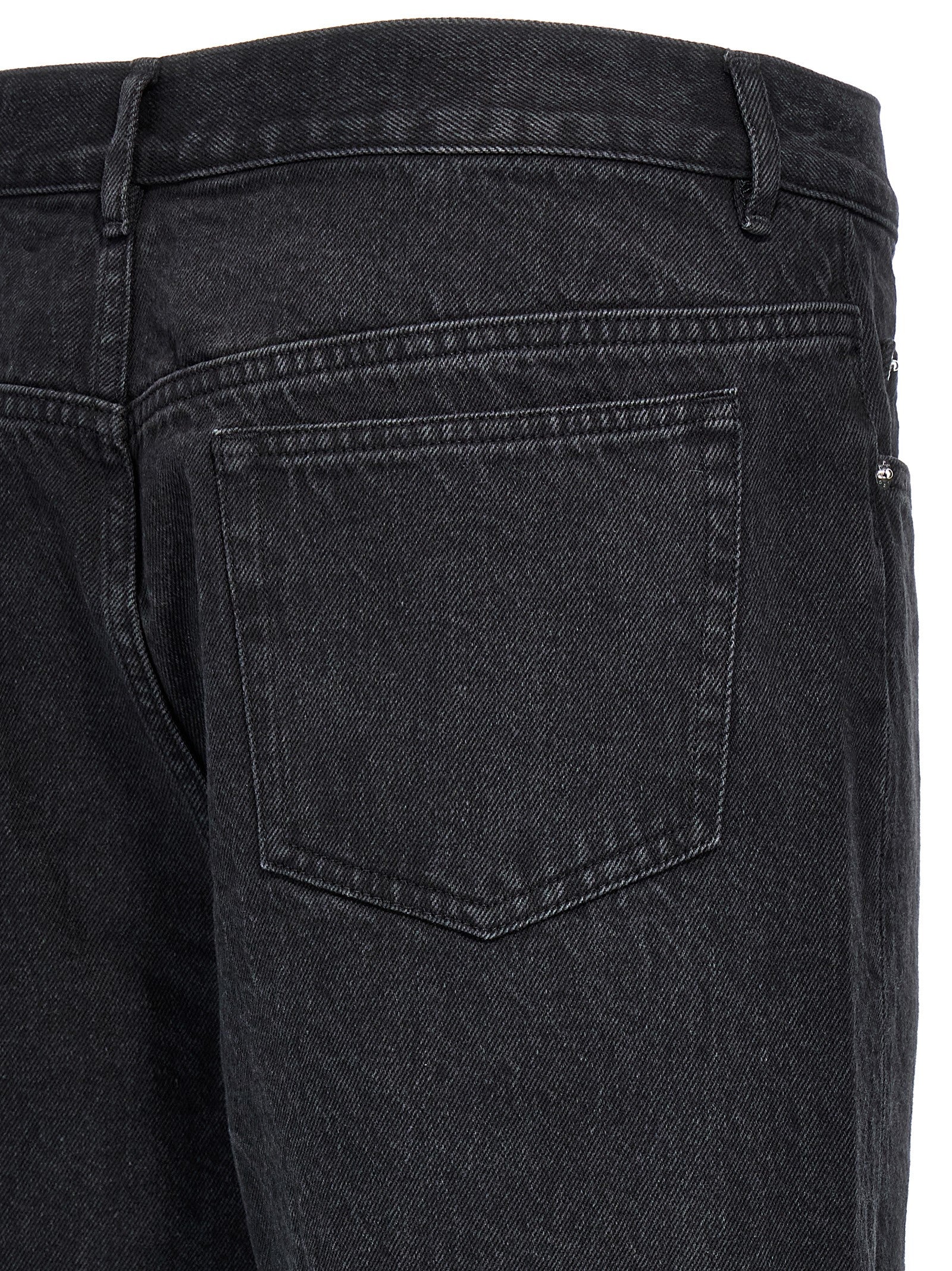 A.P.C. Black Cotton Straight-Leg Jeans