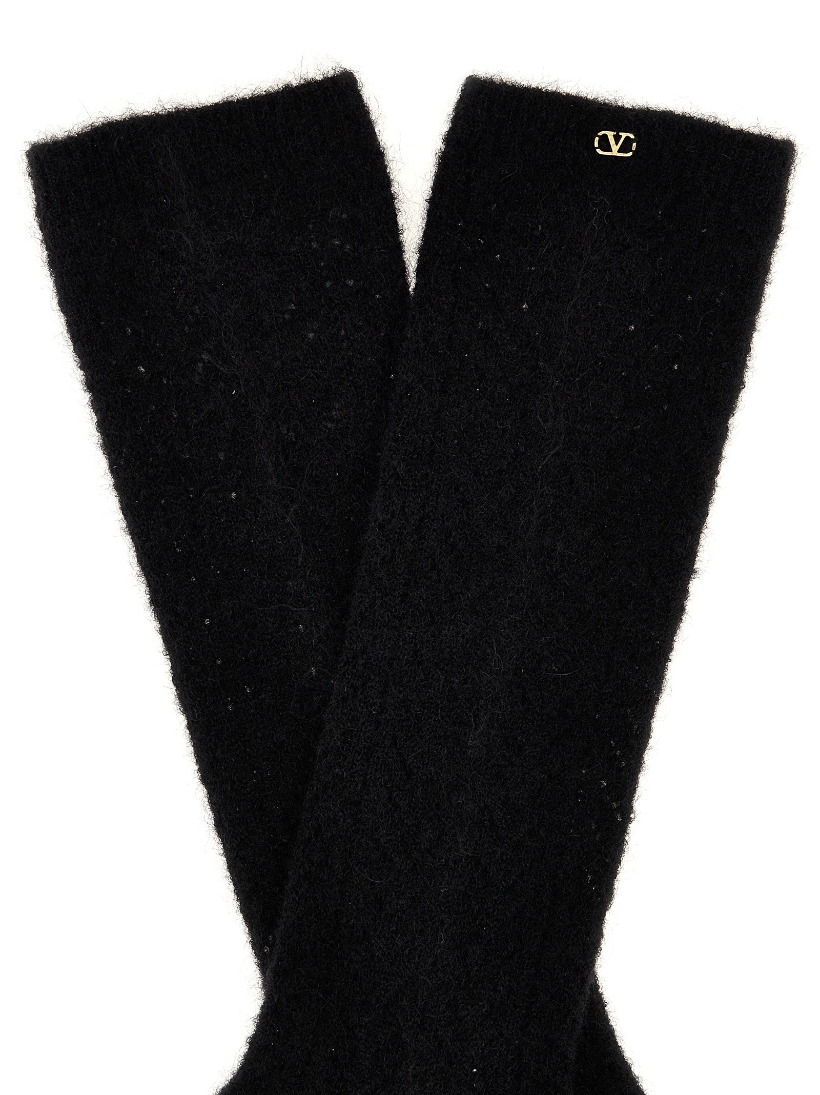 Valentino Garavani Black Wool Socks