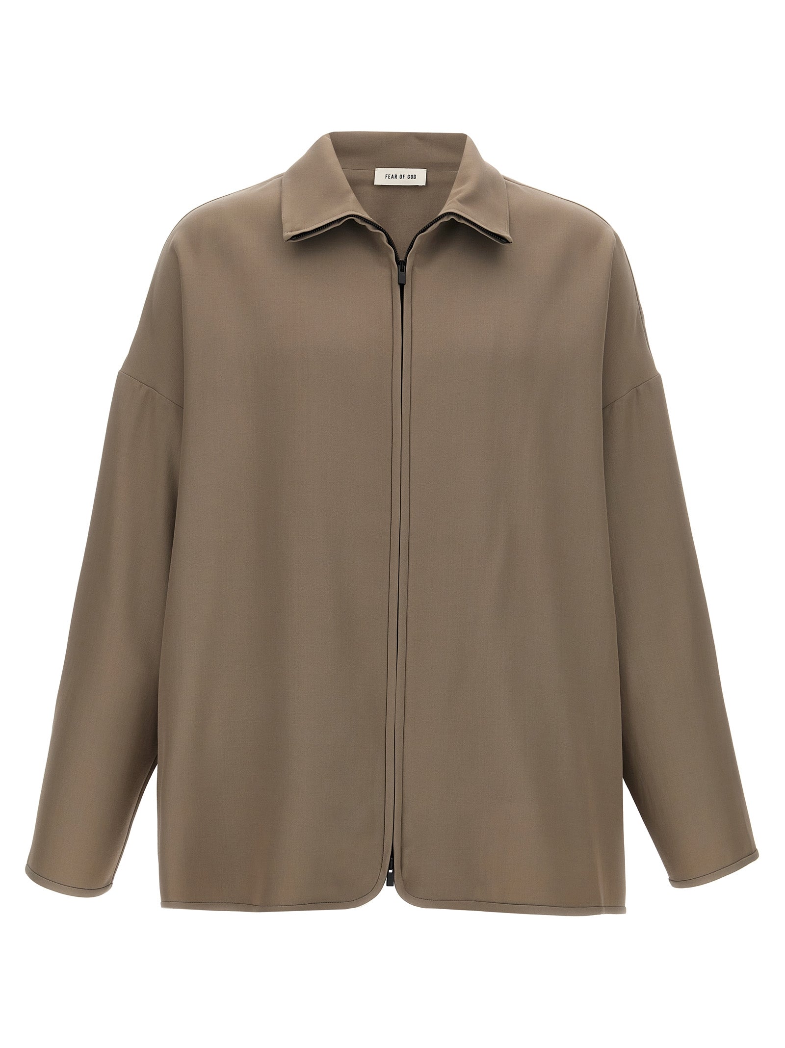 Fear Of God Beige Virgin Wool Full-Length Jacket