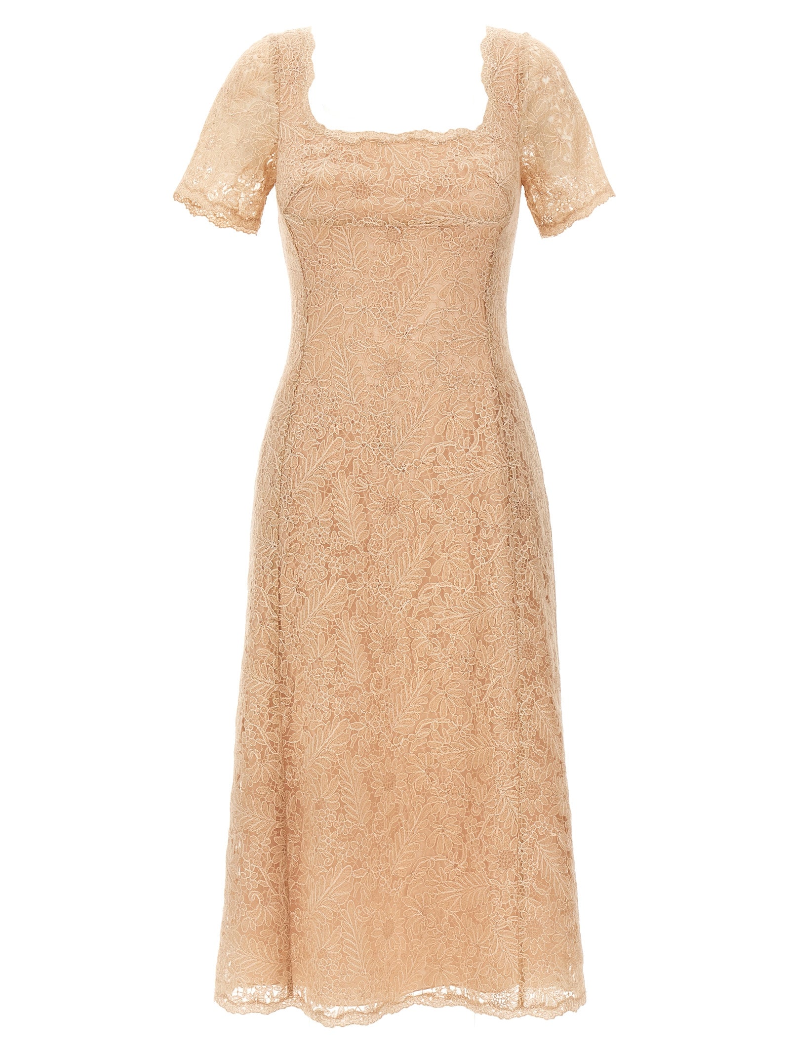 Ermanno Scervino Multicolor Polyester Midi Dress