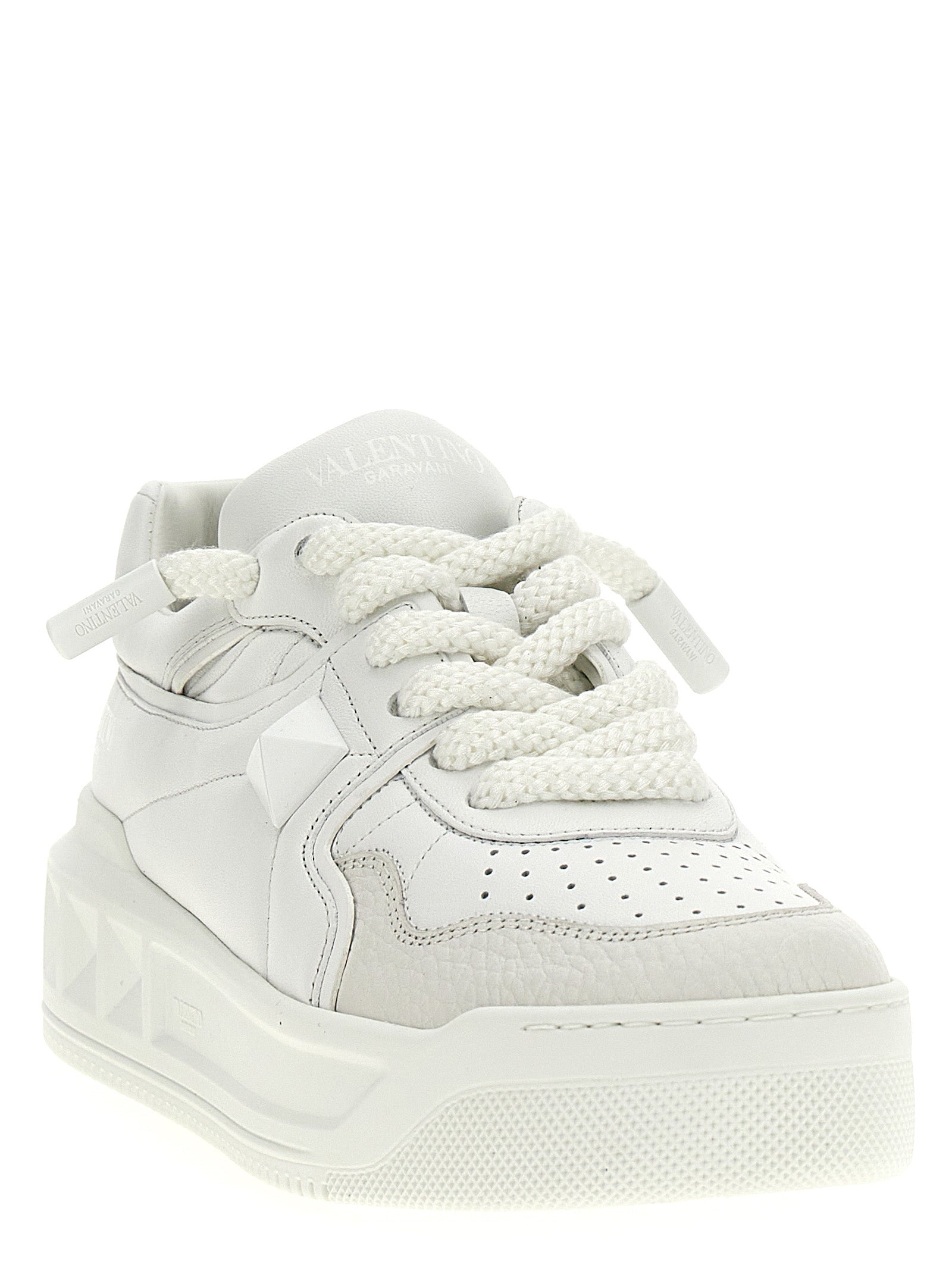 Valentino Garavani White Calfskin Chunky Sneakers