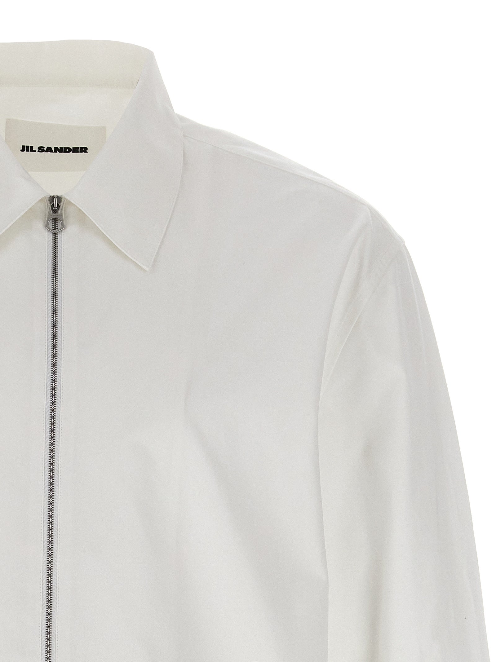 Jil Sander White Cotton Blouse