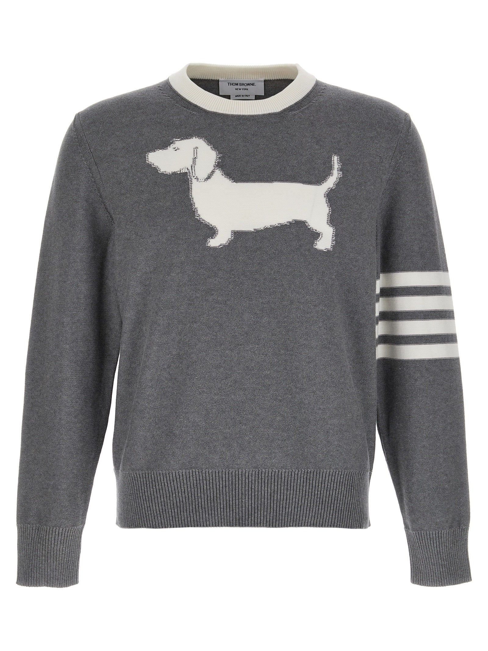 Thom Browne Gray Cotton Cardigan