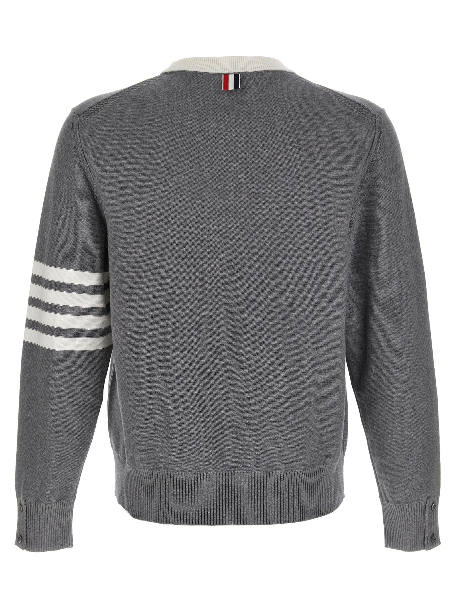 Thom Browne Gray Cotton Cardigan