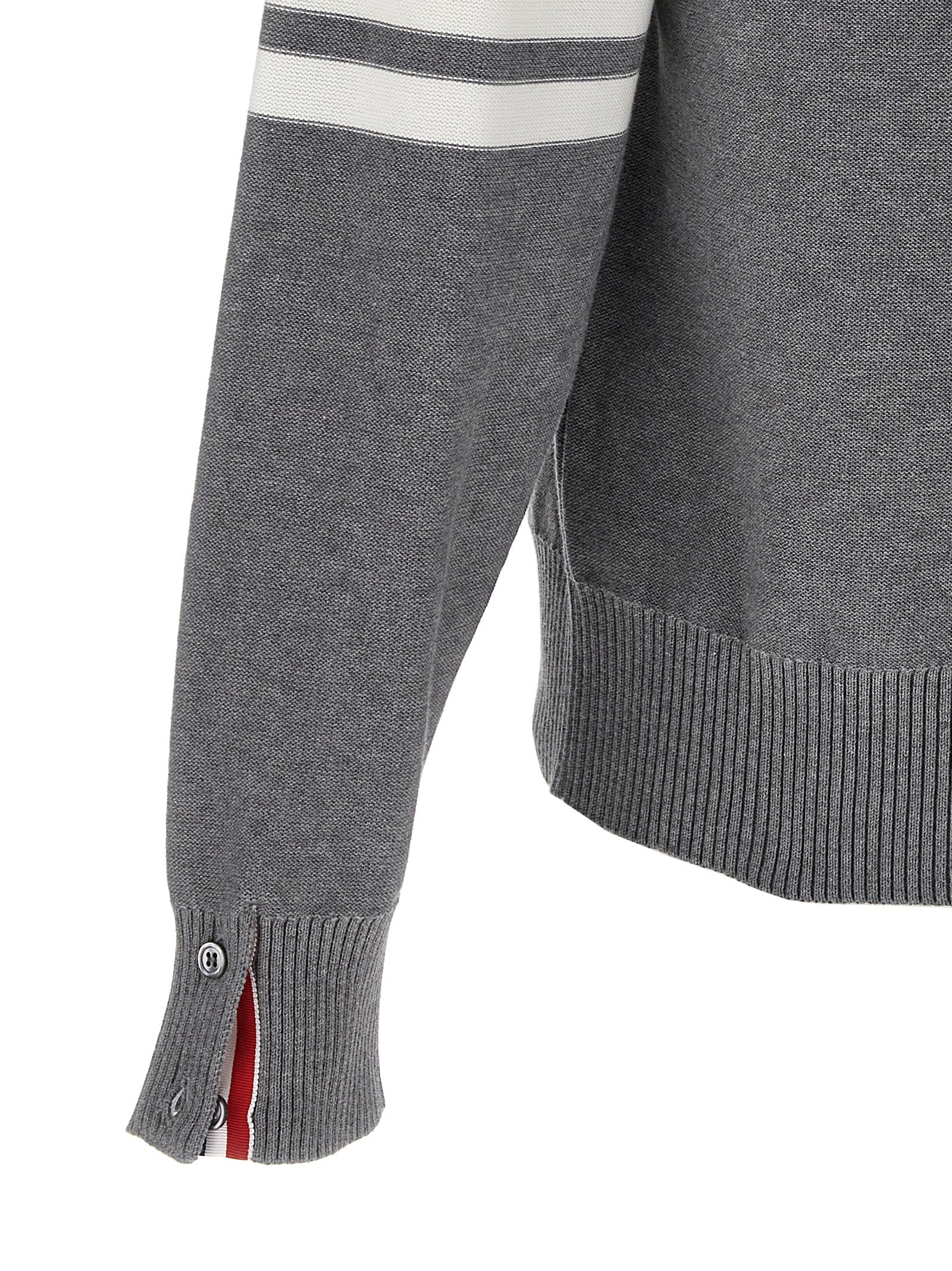 Thom Browne Gray Cotton Cardigan