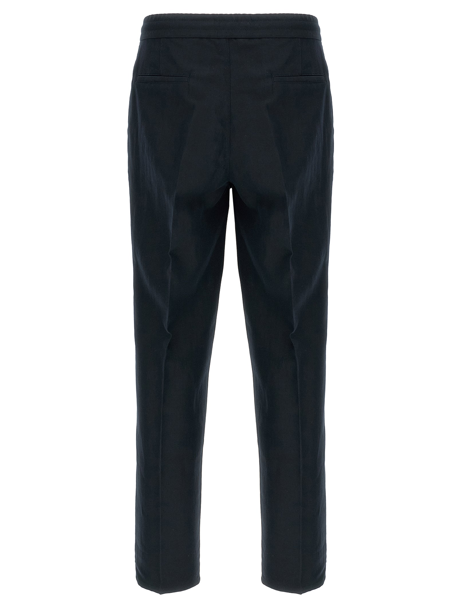 Brunello Cucinelli Blue Linen Casual Pants