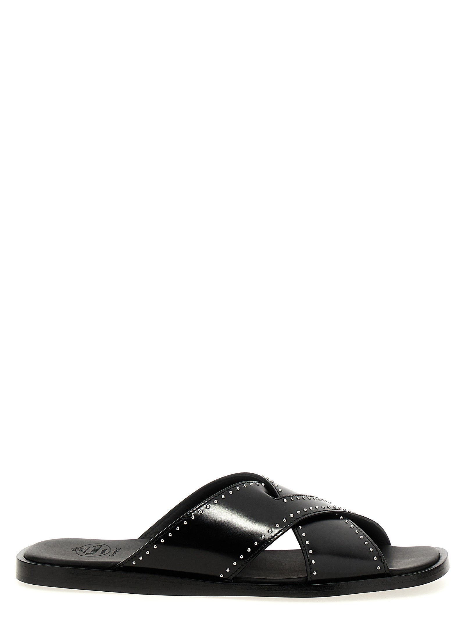Church's Black Calf Leather Bos Taurus Slides