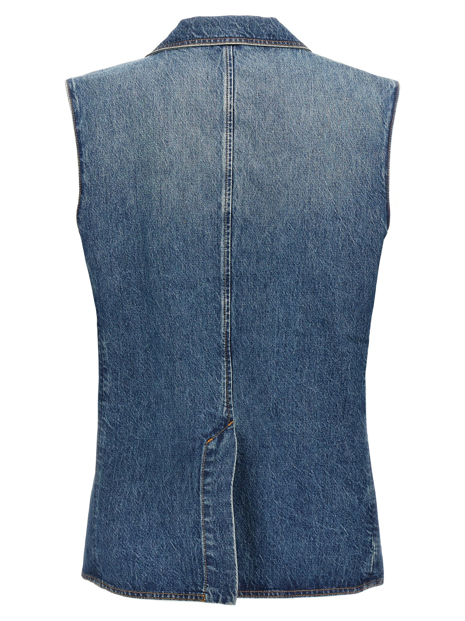 Coperni Blue Cotton Sleeveless Jacket