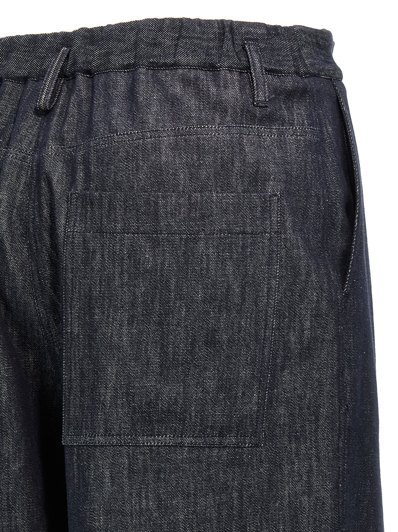 Brunello Cucinelli Blue Cotton Casual Pants