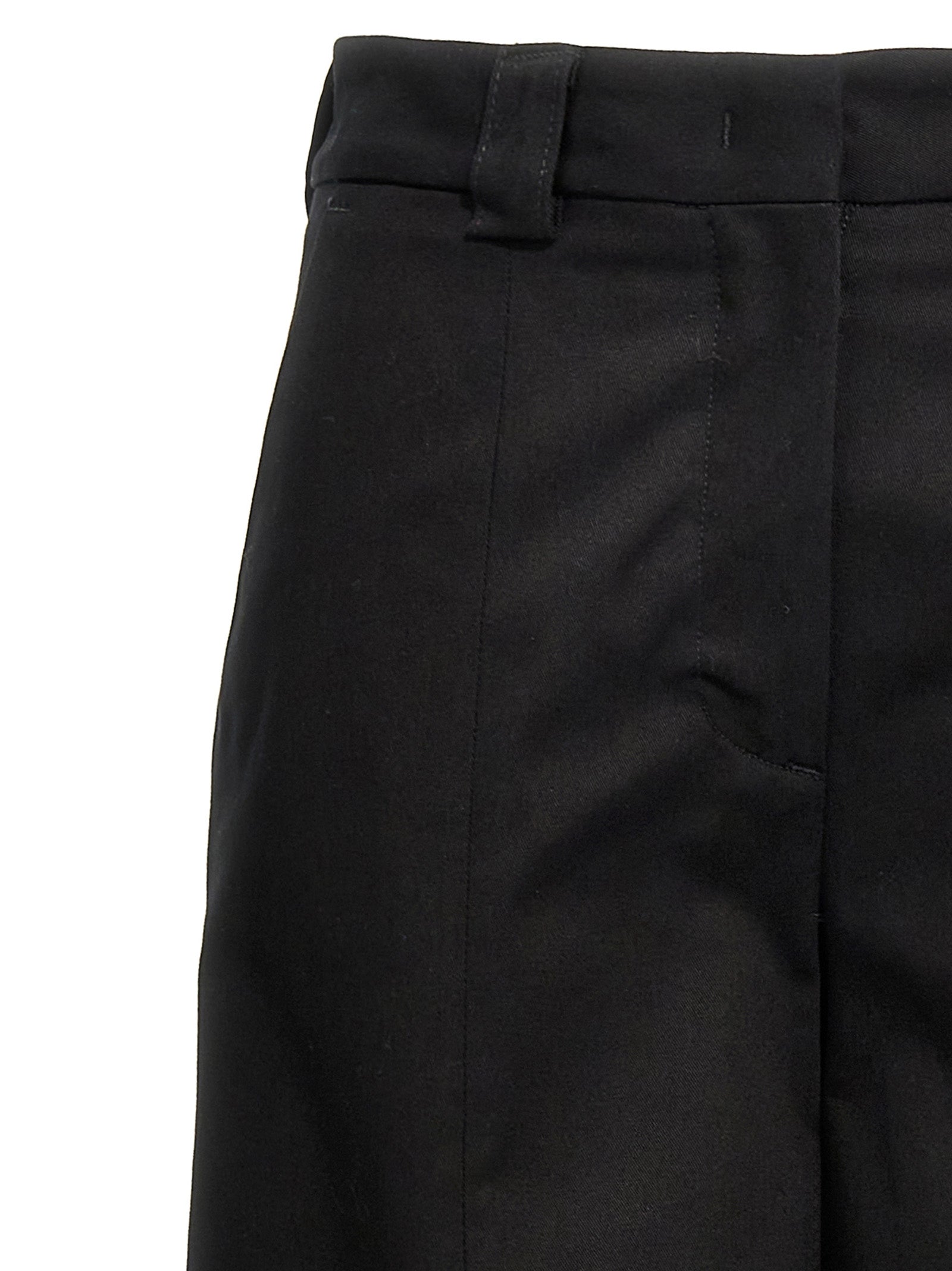 THELATEST Black Cotton Casual Pants