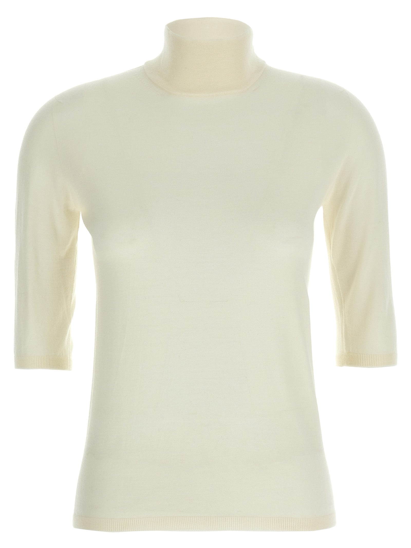 Max Mara White Virgin Wool Cardigan