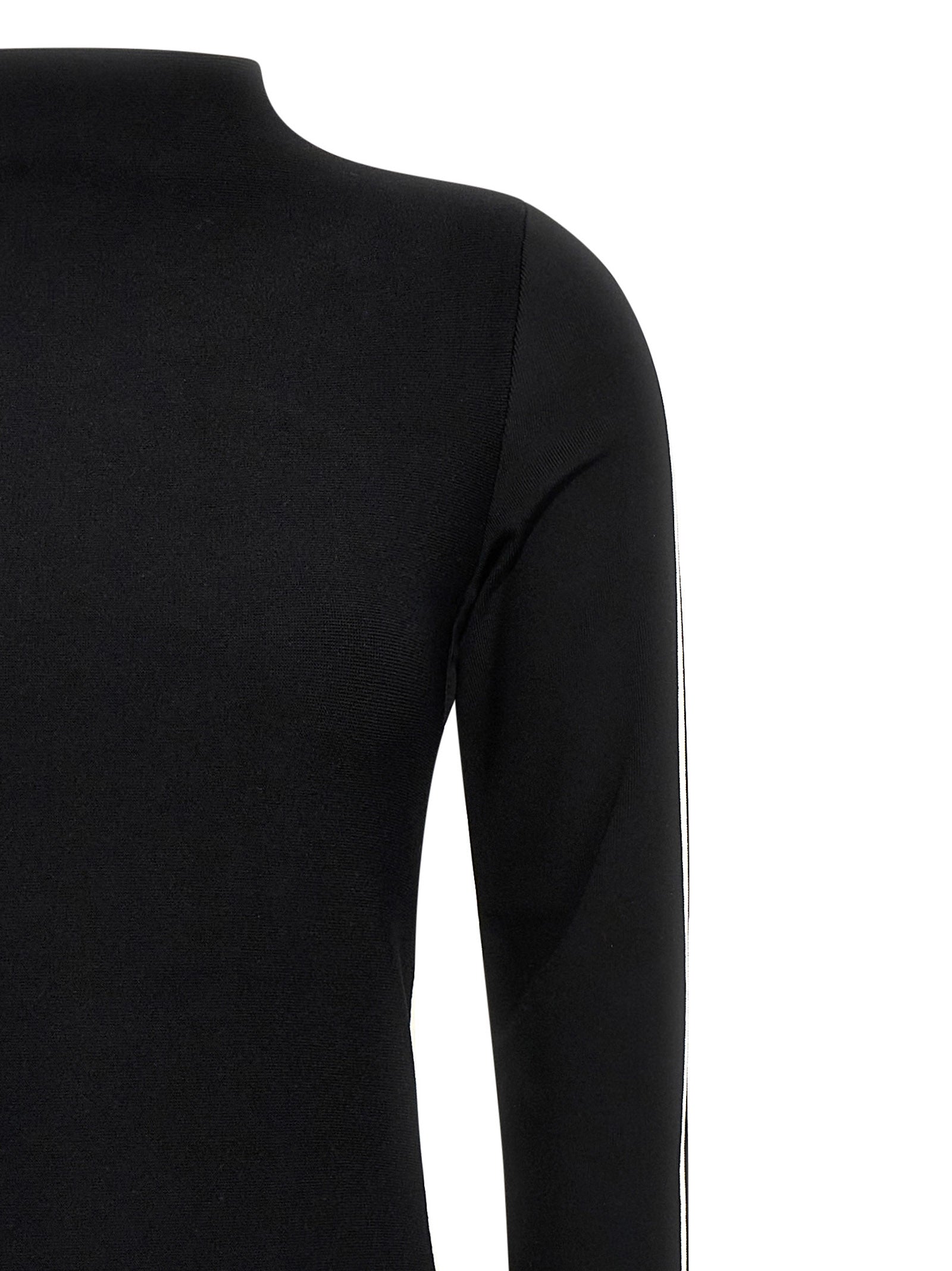 Sportmax Bicolor Viscose Midi Dress