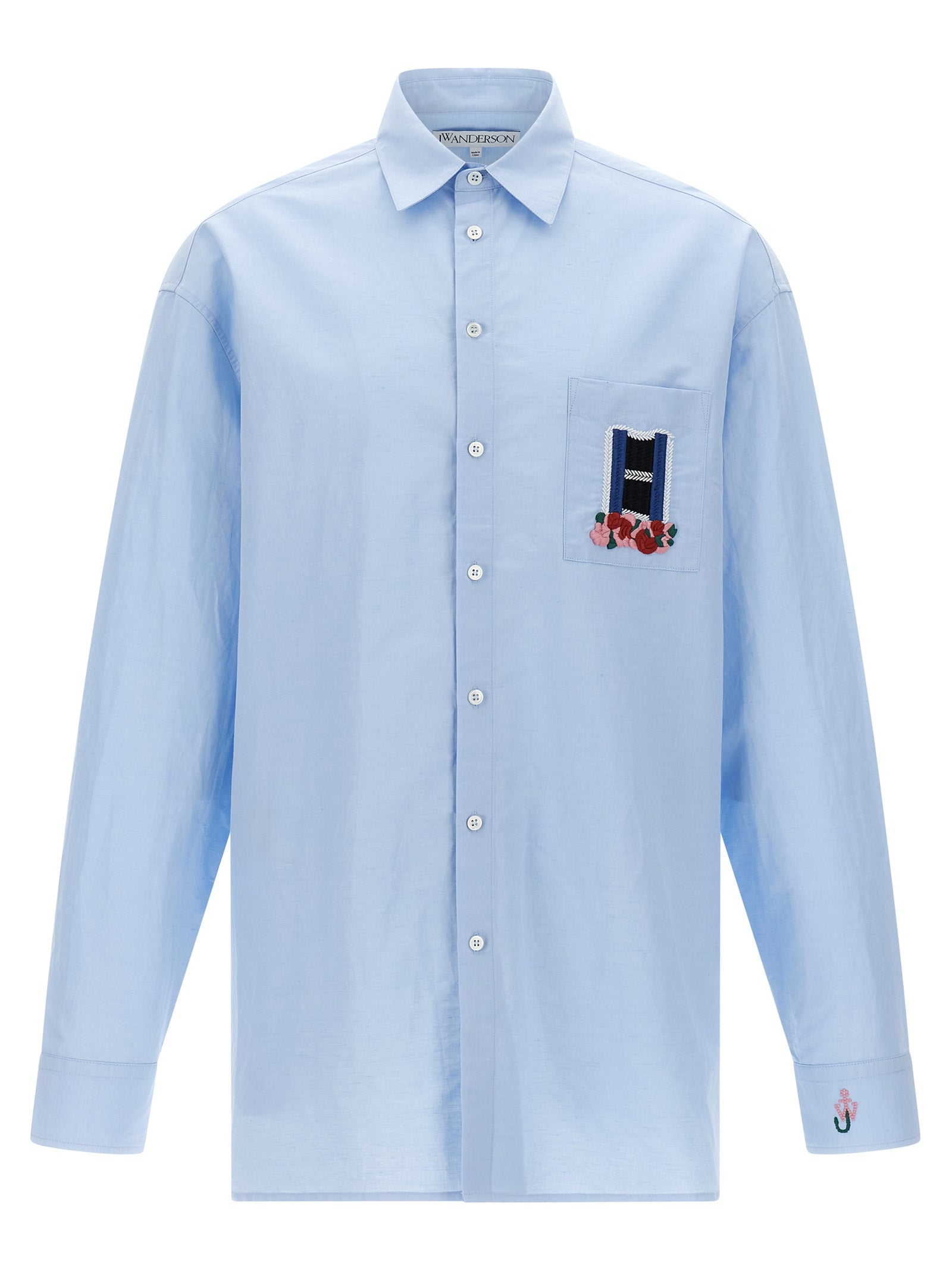 J.W.Anderson Blue Linen Blouse