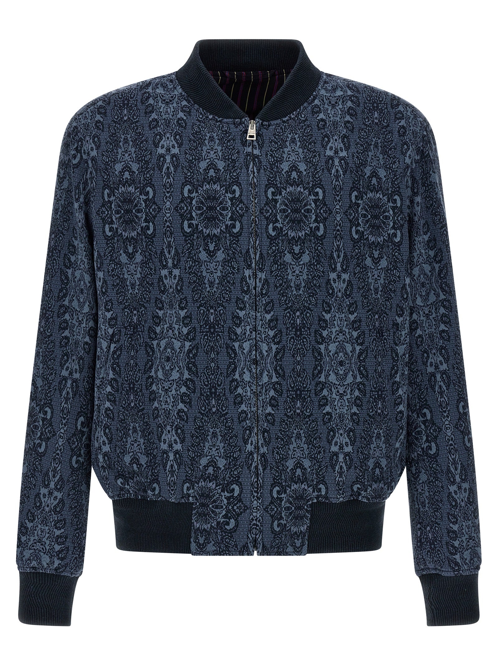 Etro Blue Cotton Bomber
