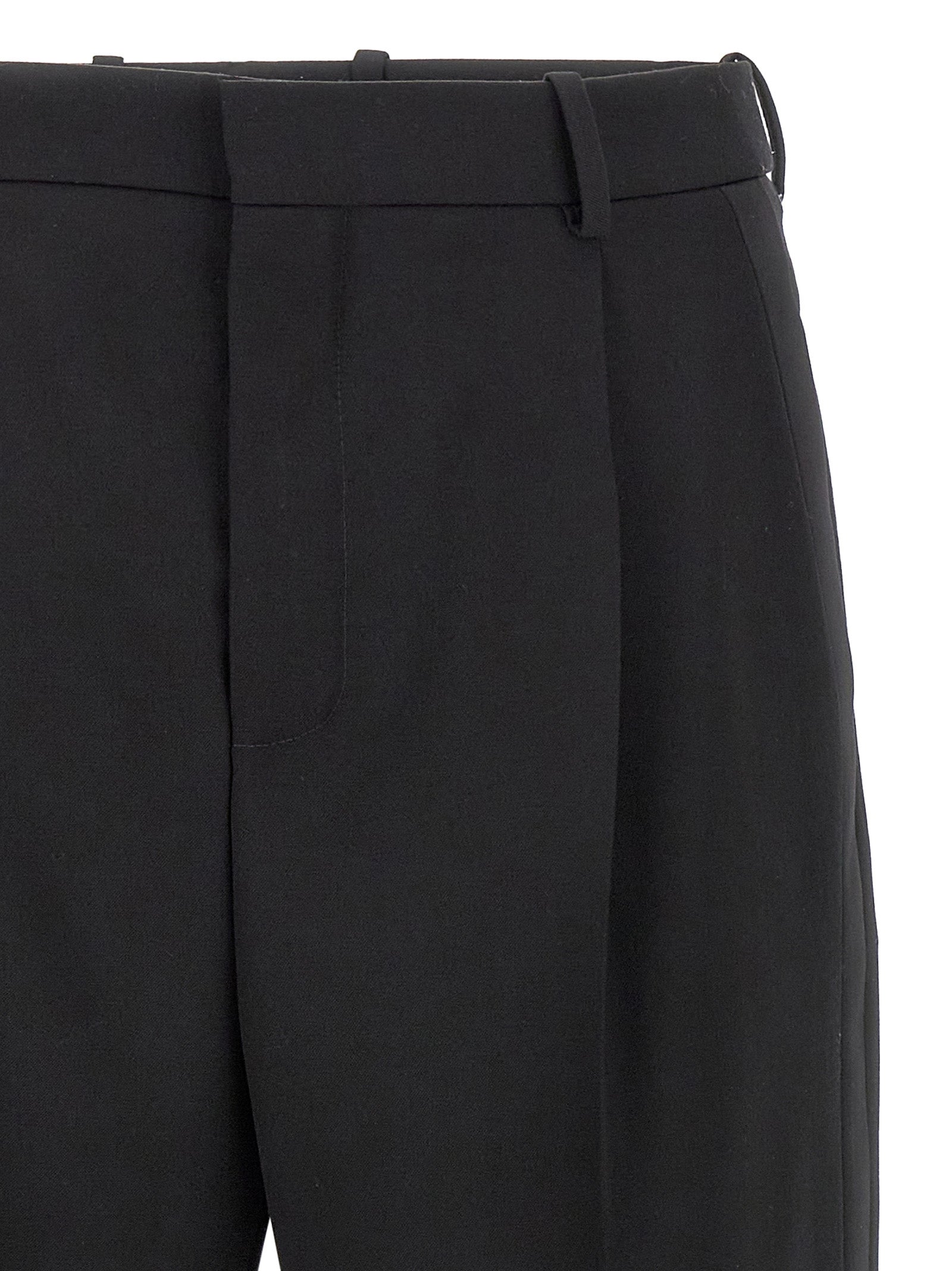 Saint Laurent Black Wool Dress Pants